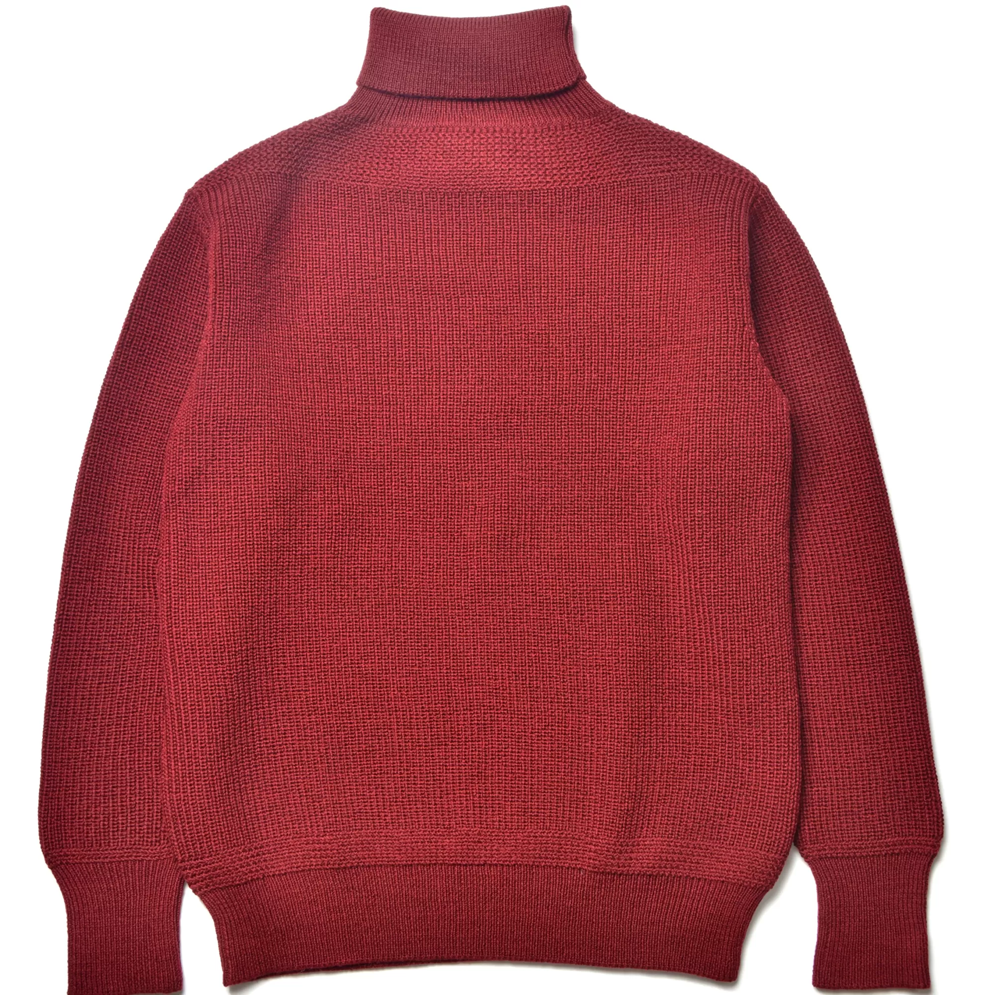 The Real McCoy's Knitwear^Fisherman'S Turtle Neck Sweater 102 MAROON