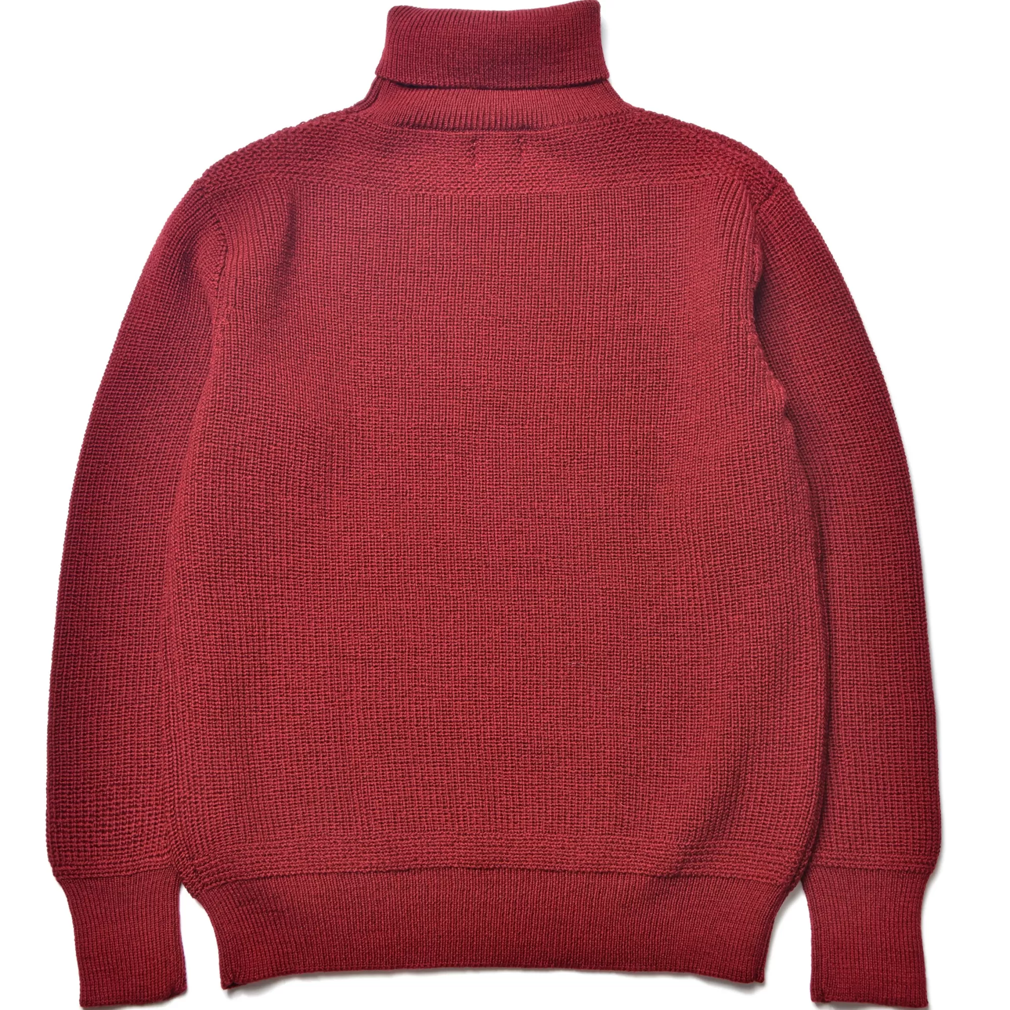 The Real McCoy's Knitwear^Fisherman'S Turtle Neck Sweater 102 MAROON