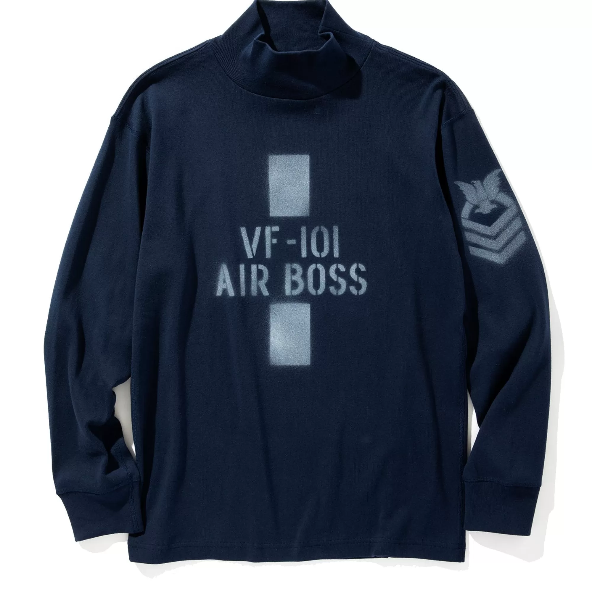 The Real McCoy's Thermal Shirts^Flight Deck Jersey/Air Boss Navy