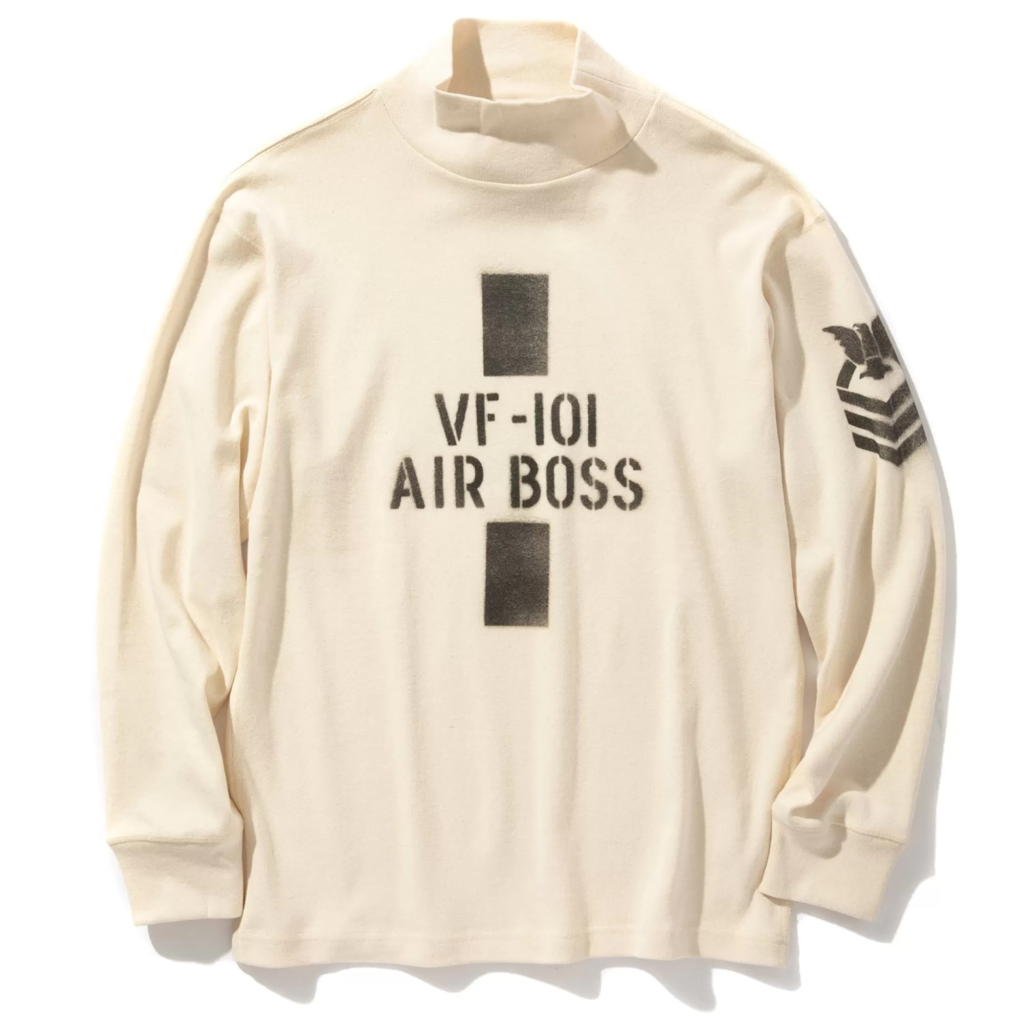 The Real McCoy's Thermal Shirts^Flight Deck Jersey/Air Boss White