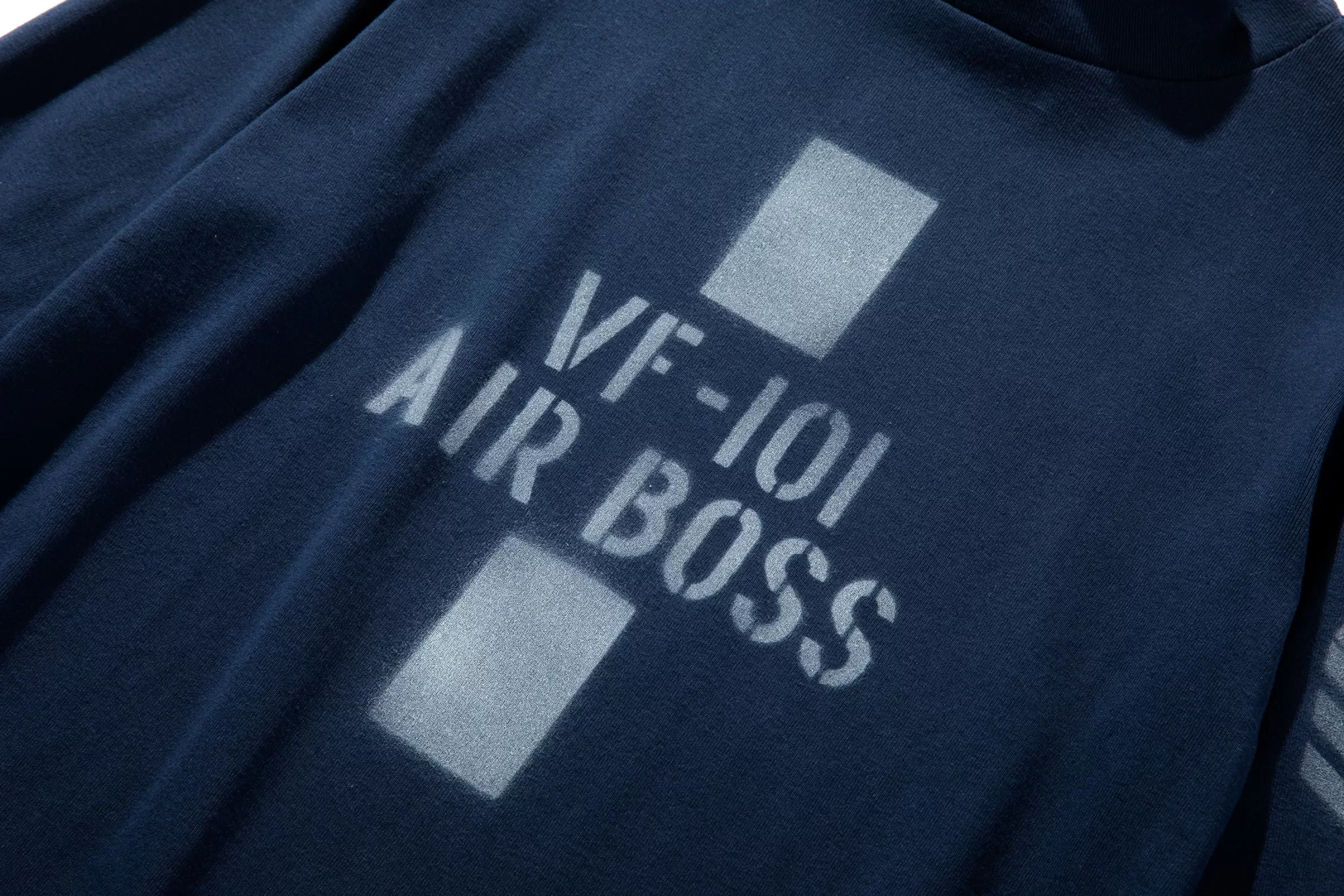 The Real McCoy's Thermal Shirts^Flight Deck Jersey/Air Boss Navy