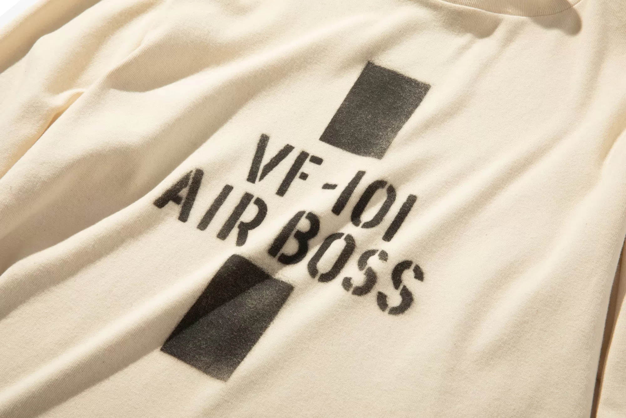 The Real McCoy's Thermal Shirts^Flight Deck Jersey/Air Boss White