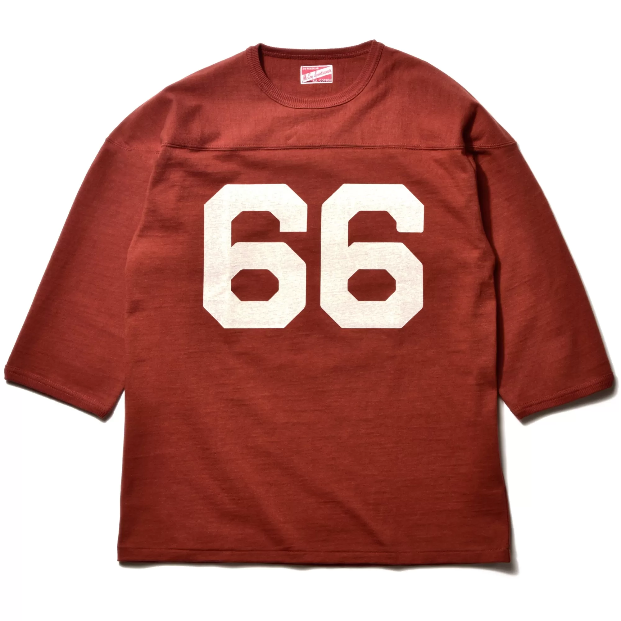 The Real McCoy's T-Shirts^Football Tee/66 Brick Red