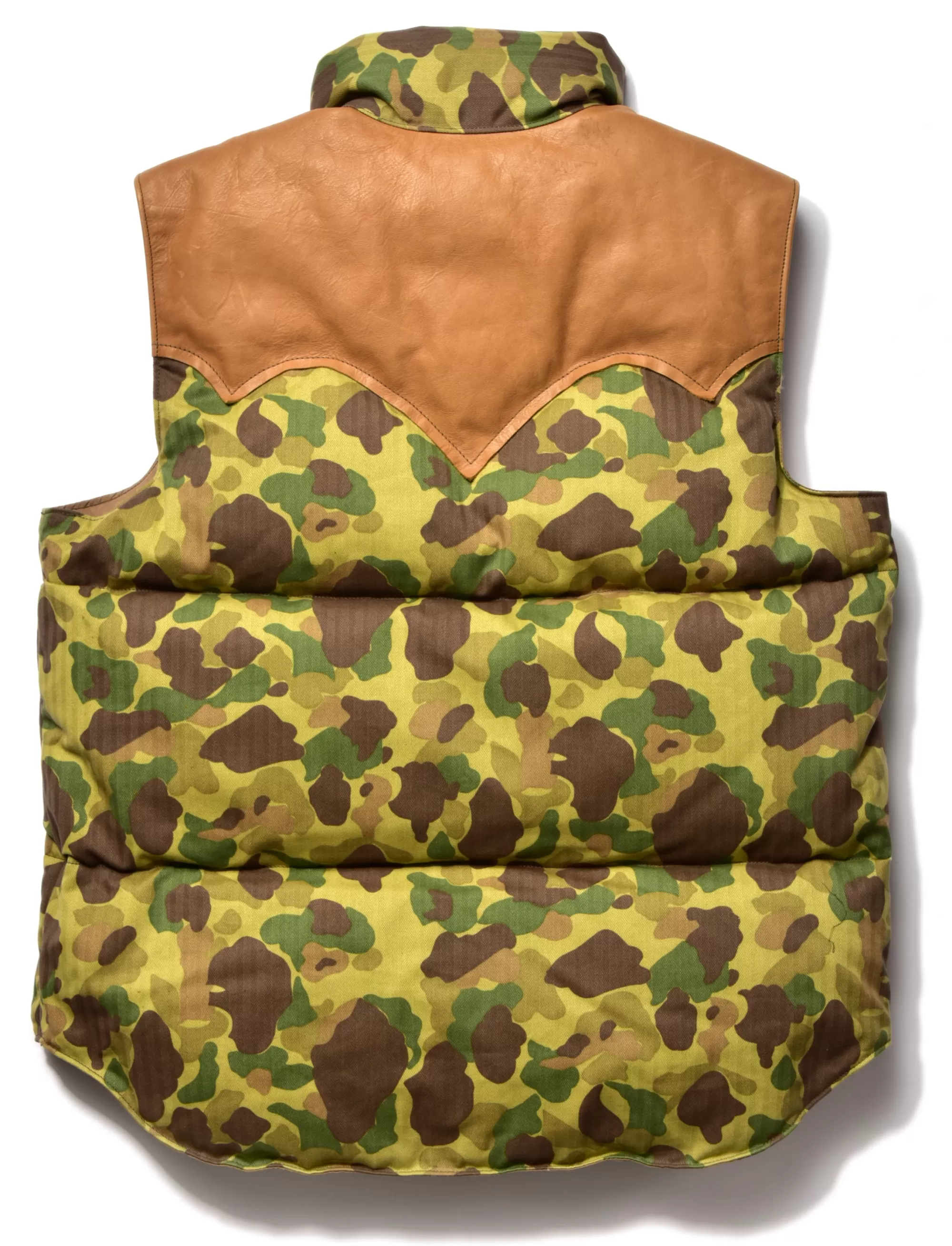 The Real McCoy's Recreation^Frogskin Down Vest Green