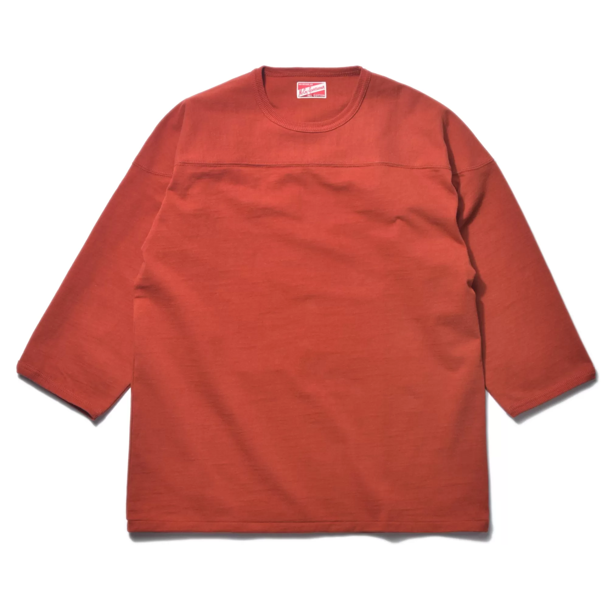 The Real McCoy's T-Shirts^Heavy Cotton Football Tee 093 Brick Red