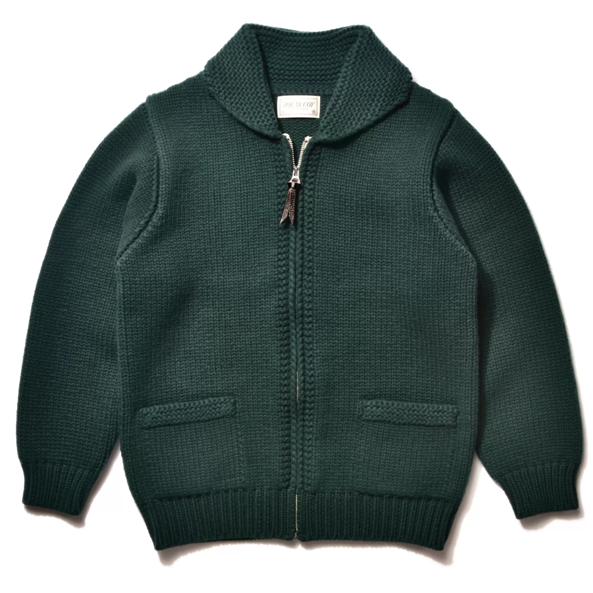 The Real McCoy's Knitwear^Heavy Wool Cashmere Sweater Green