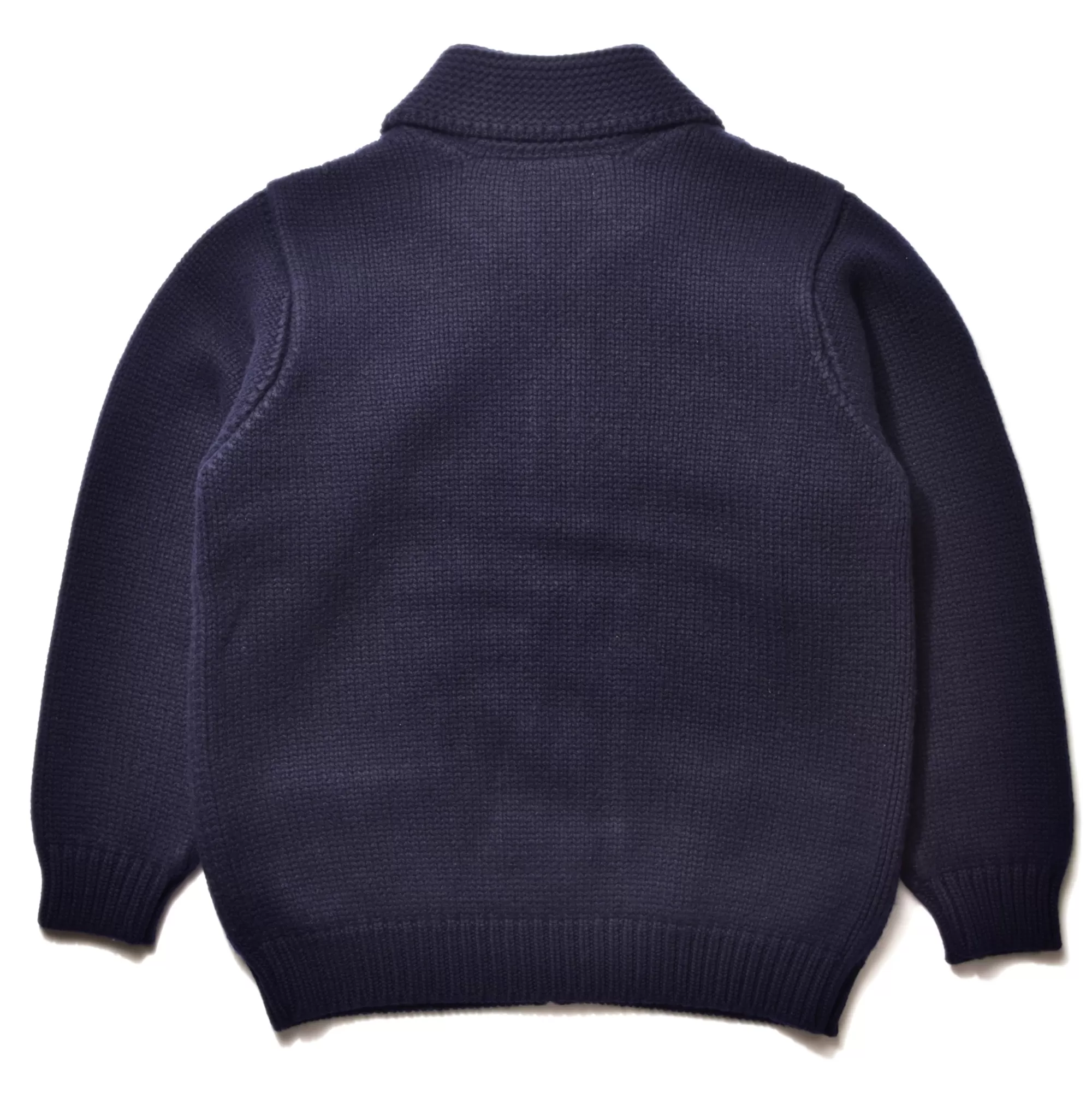 The Real McCoy's Knitwear^Heavy Wool Cashmere Sweater Navy