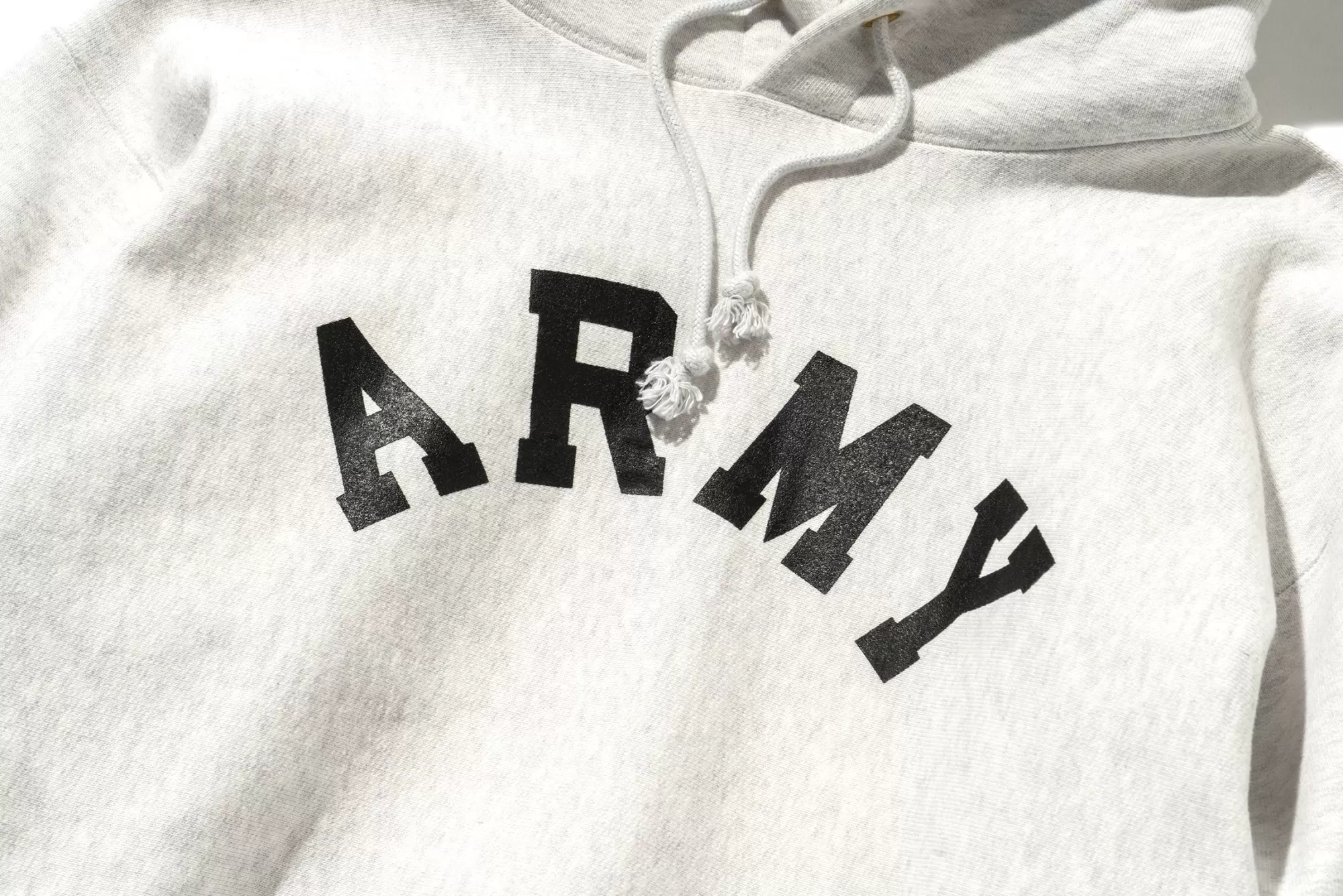 The Real McCoy's Sweatshirts^Hooded Sweatshirt/Army Silver Grey