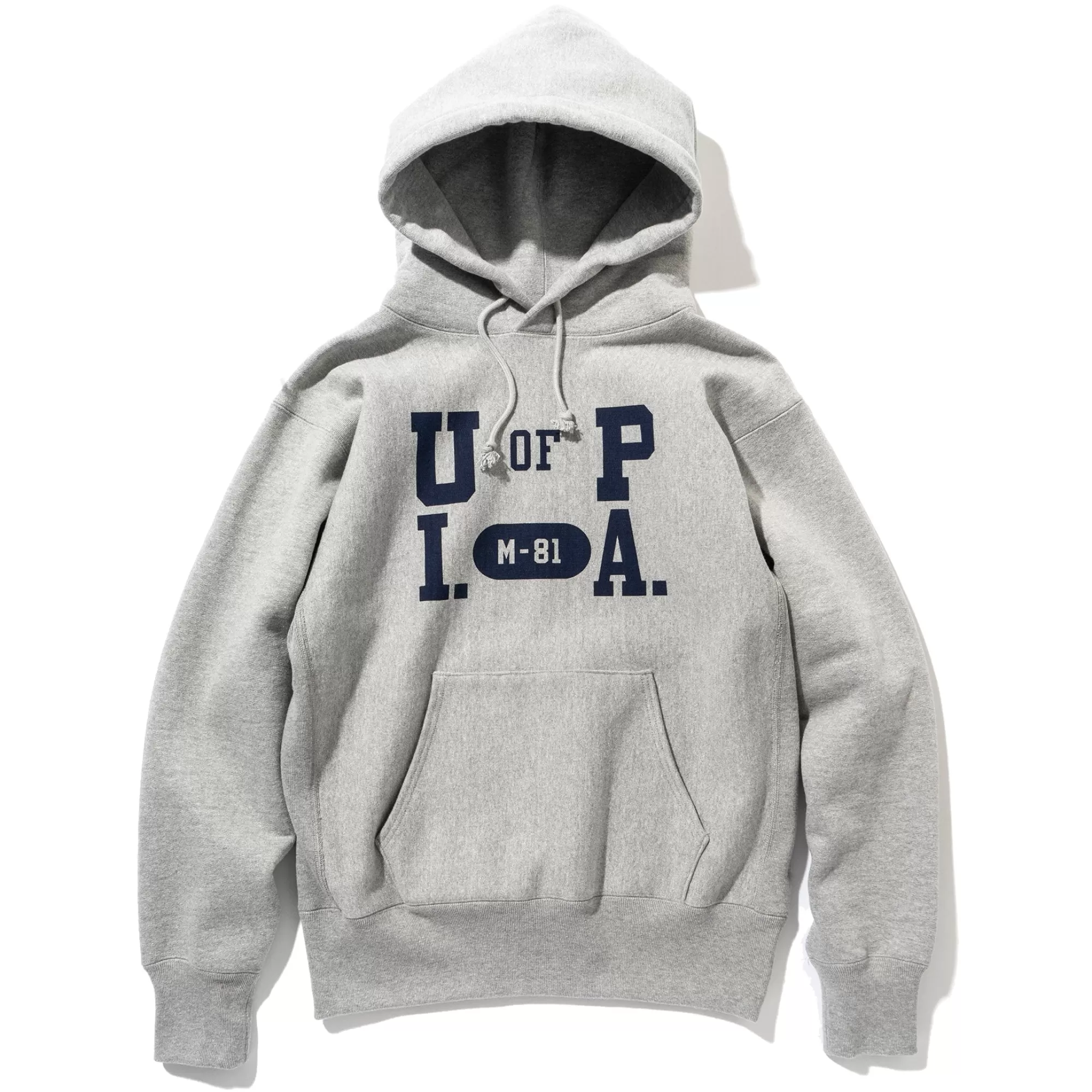 The Real McCoy's Sweatshirts^Hooded Sweatshirt/U Of P Mid Grey