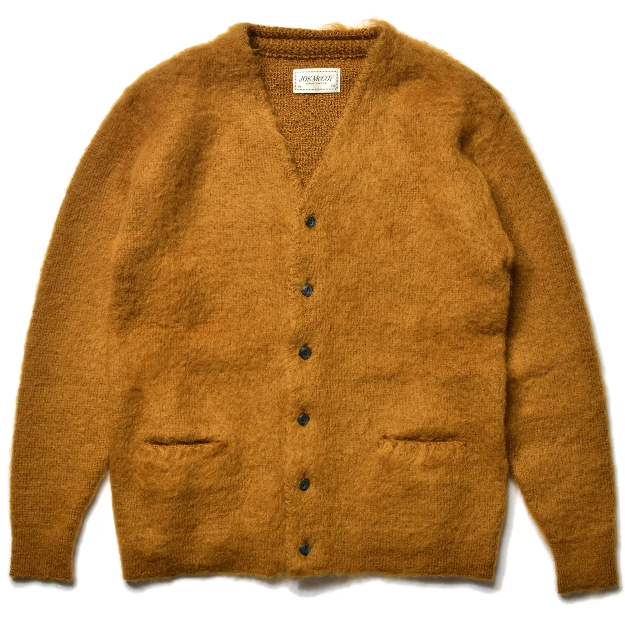 The Real McCoy's Knitwear^Jm Mohair Cardigan 061 MUSTARD