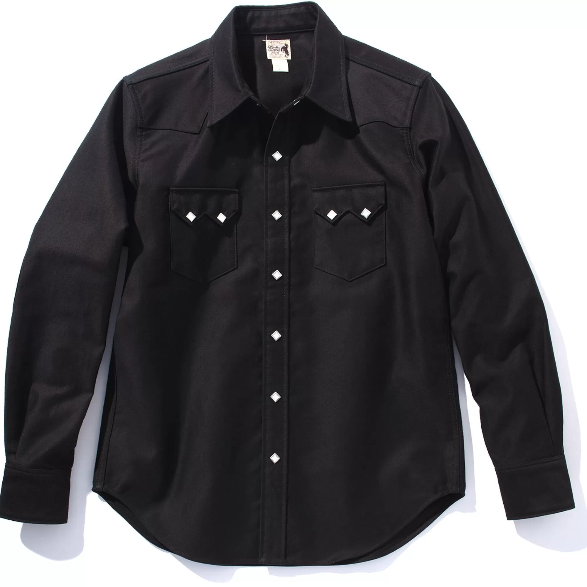 The Real McCoy's Shirts^Jm Moleskin Western Shirt Black