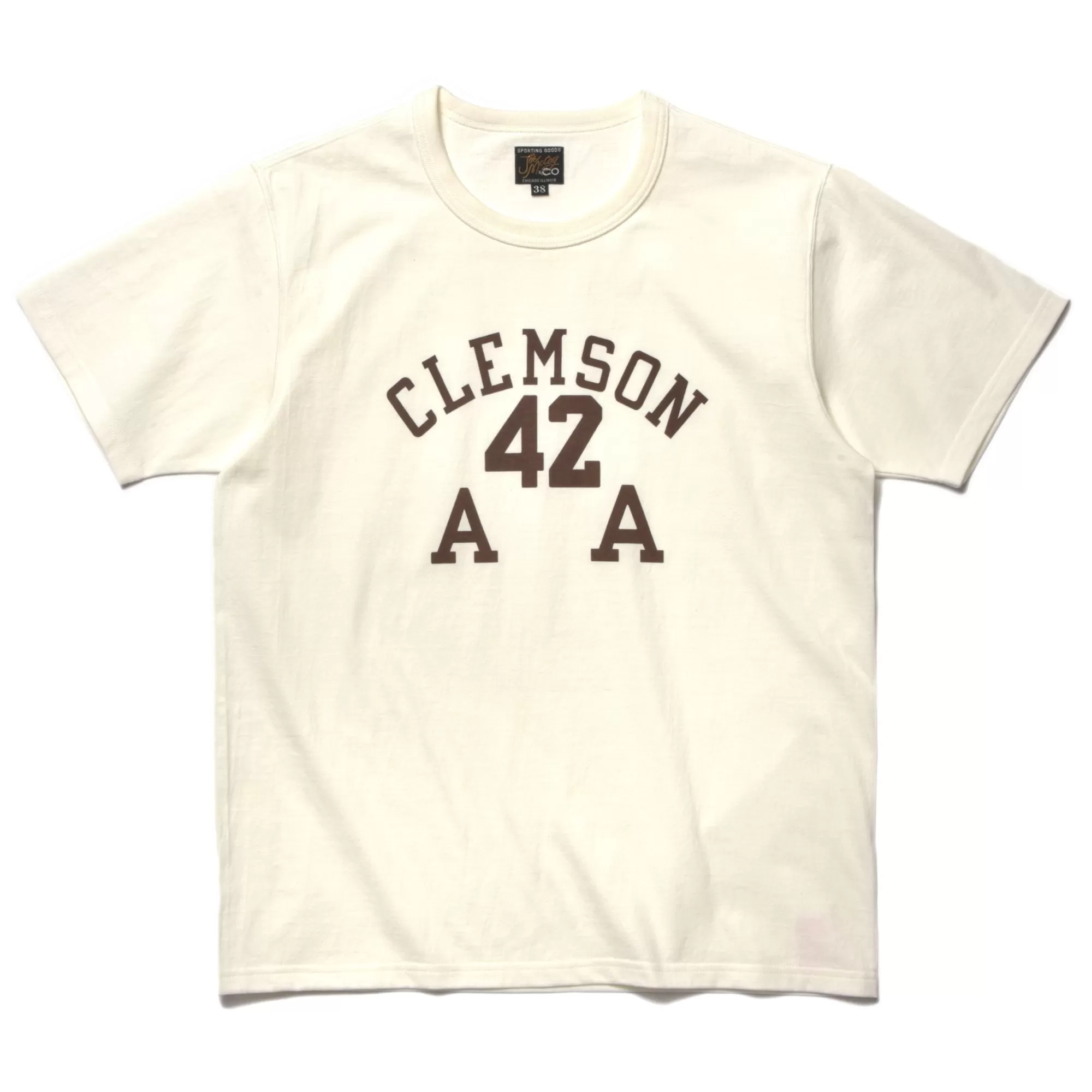 The Real McCoy's Print T-Shirts^Joe Mccoy Tee/Clemson 42 Milk