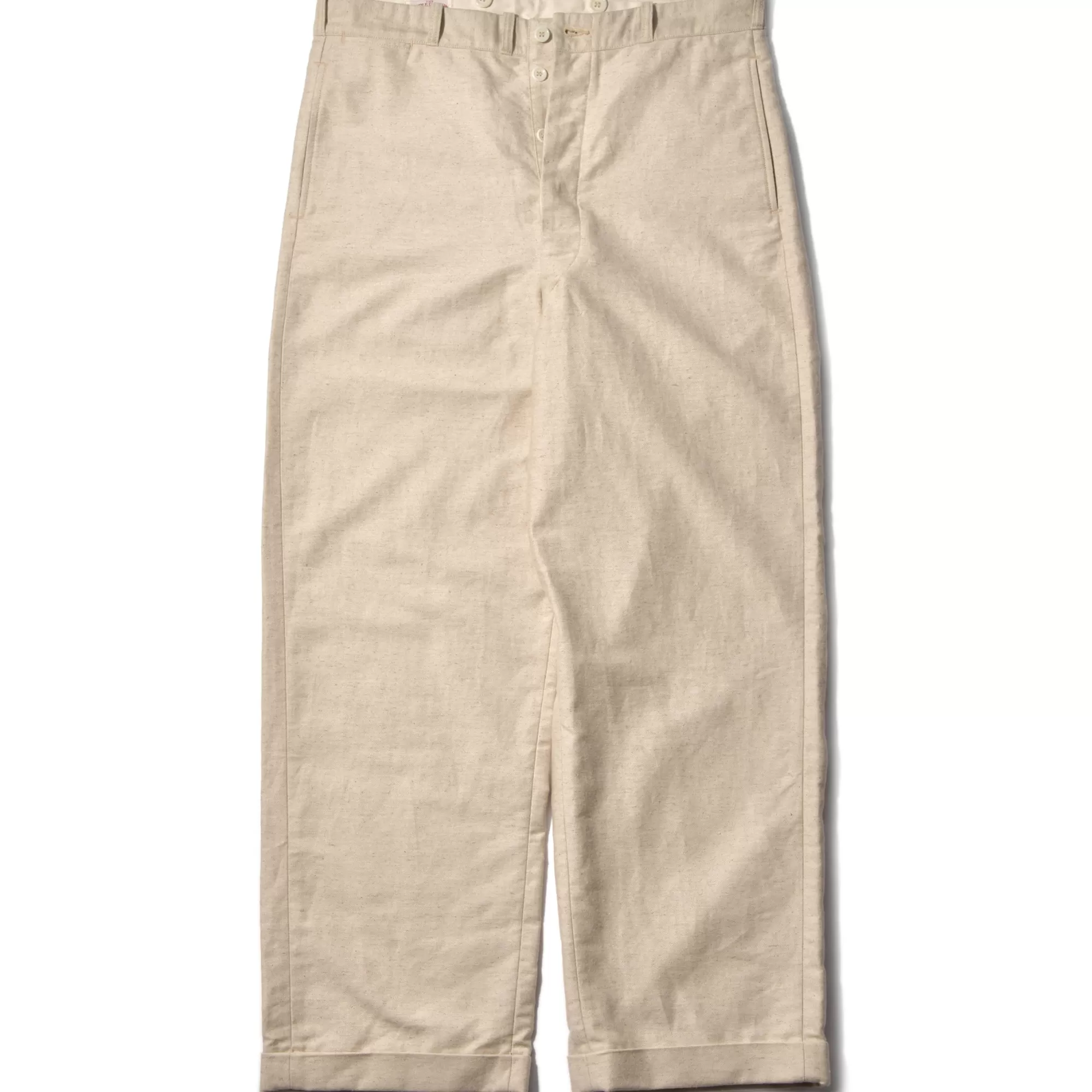 The Real McCoy's Pants^Linen Atelier Trousers 041 Beige