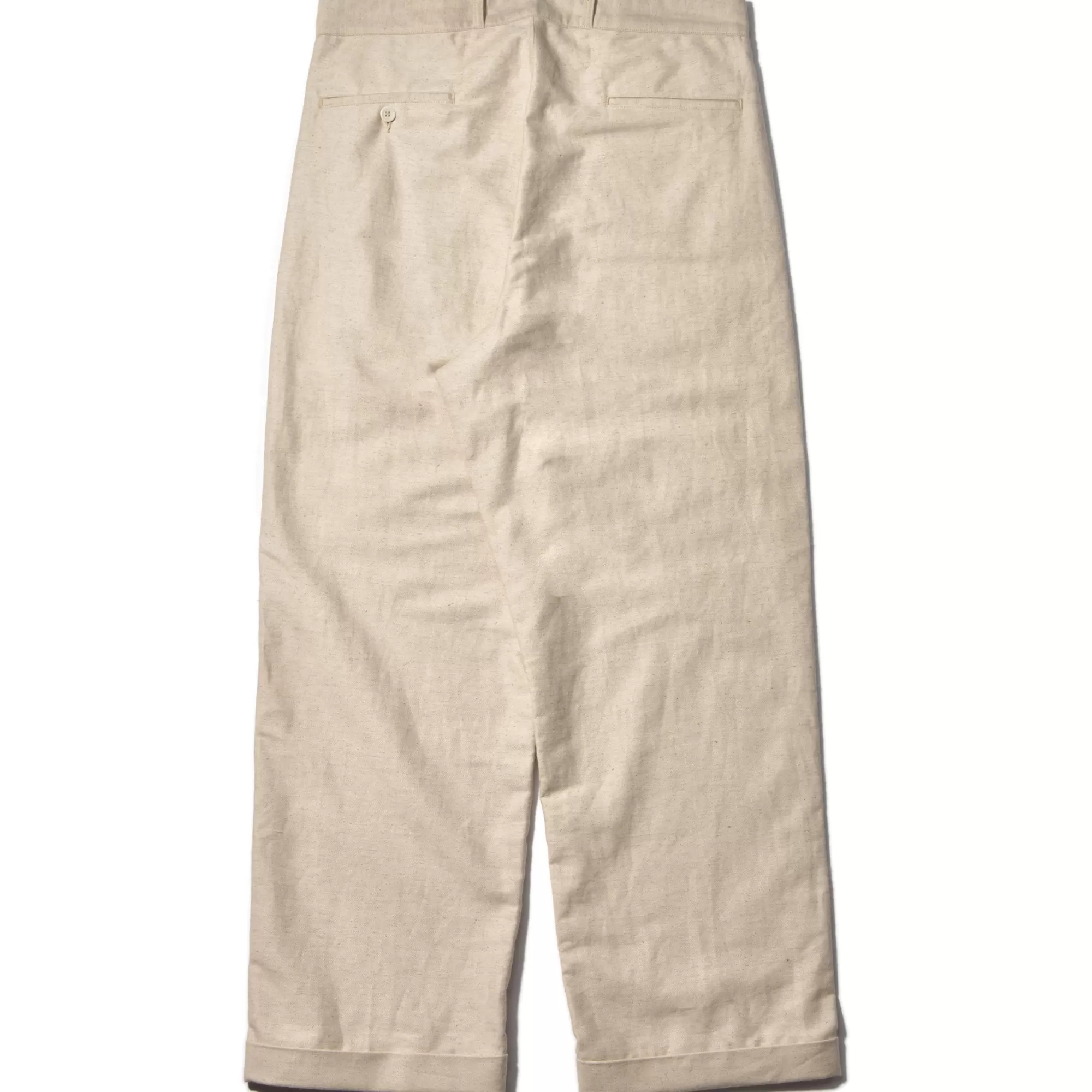 The Real McCoy's Pants^Linen Atelier Trousers 041 Beige