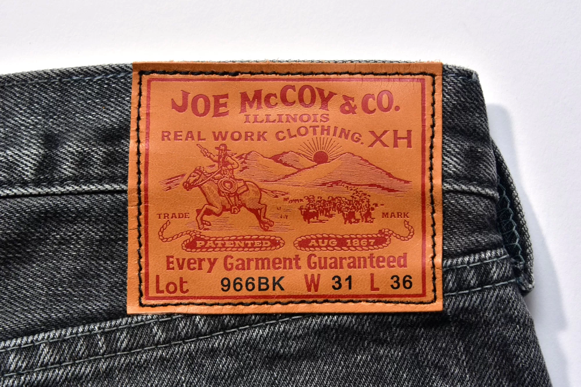 The Real McCoy's Denim^Lot. 966 (Black)/Wash 30 Black