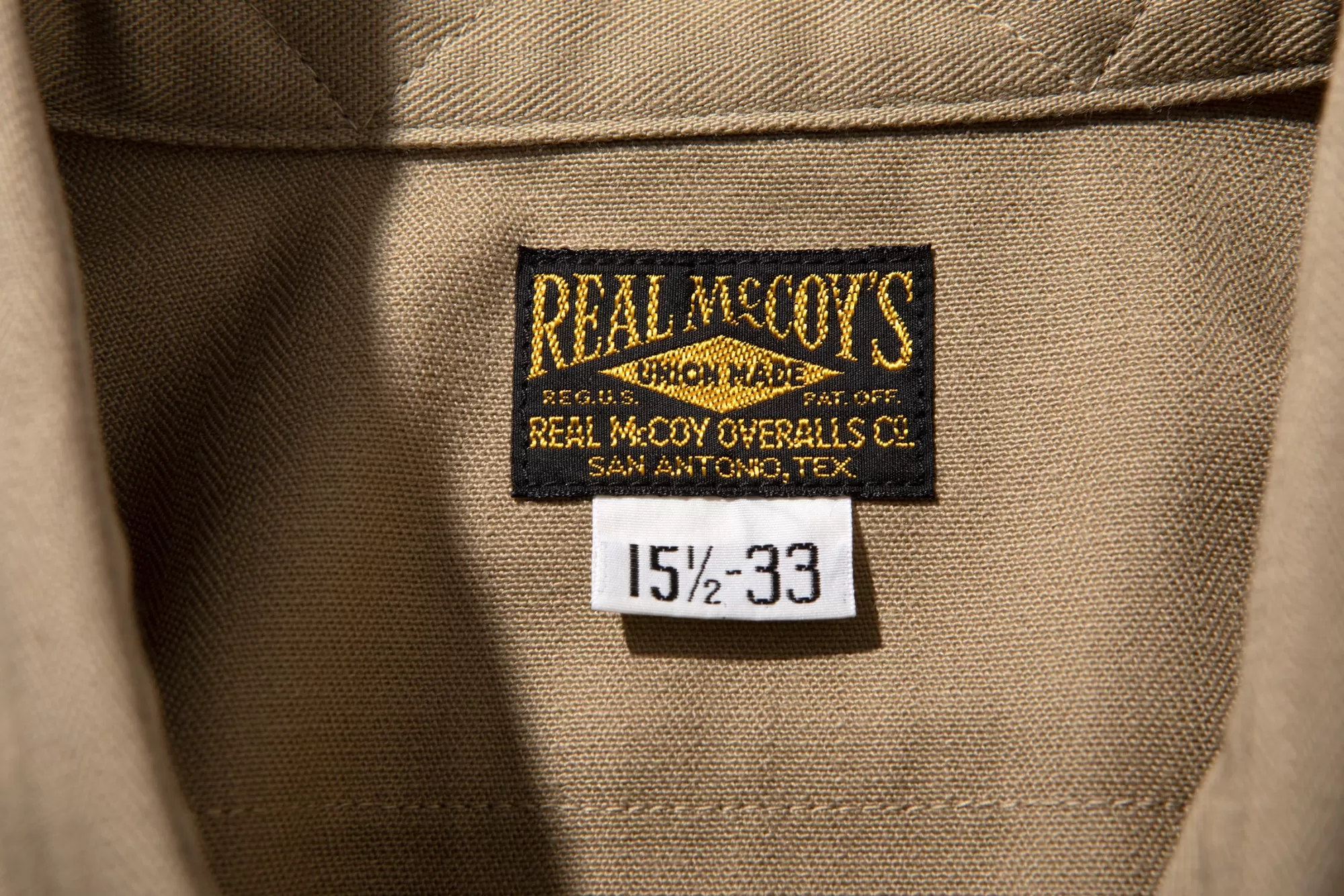 The Real McCoy's Shirts^M-38 Khaki Shirt 040 Khaki