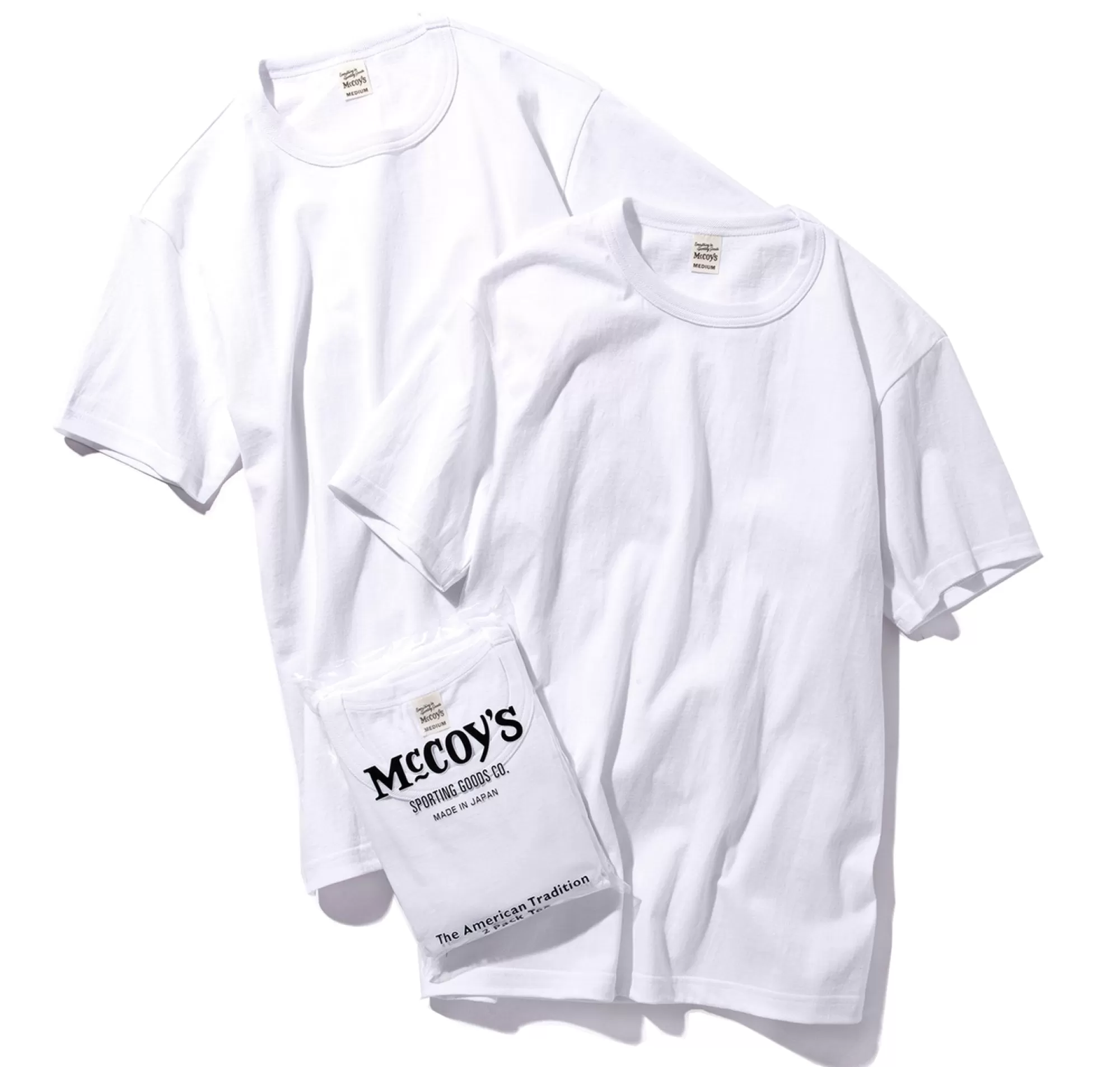 The Real McCoy's T-Shirts^Mccoy'S 2Pcs Pack Tee 010 White