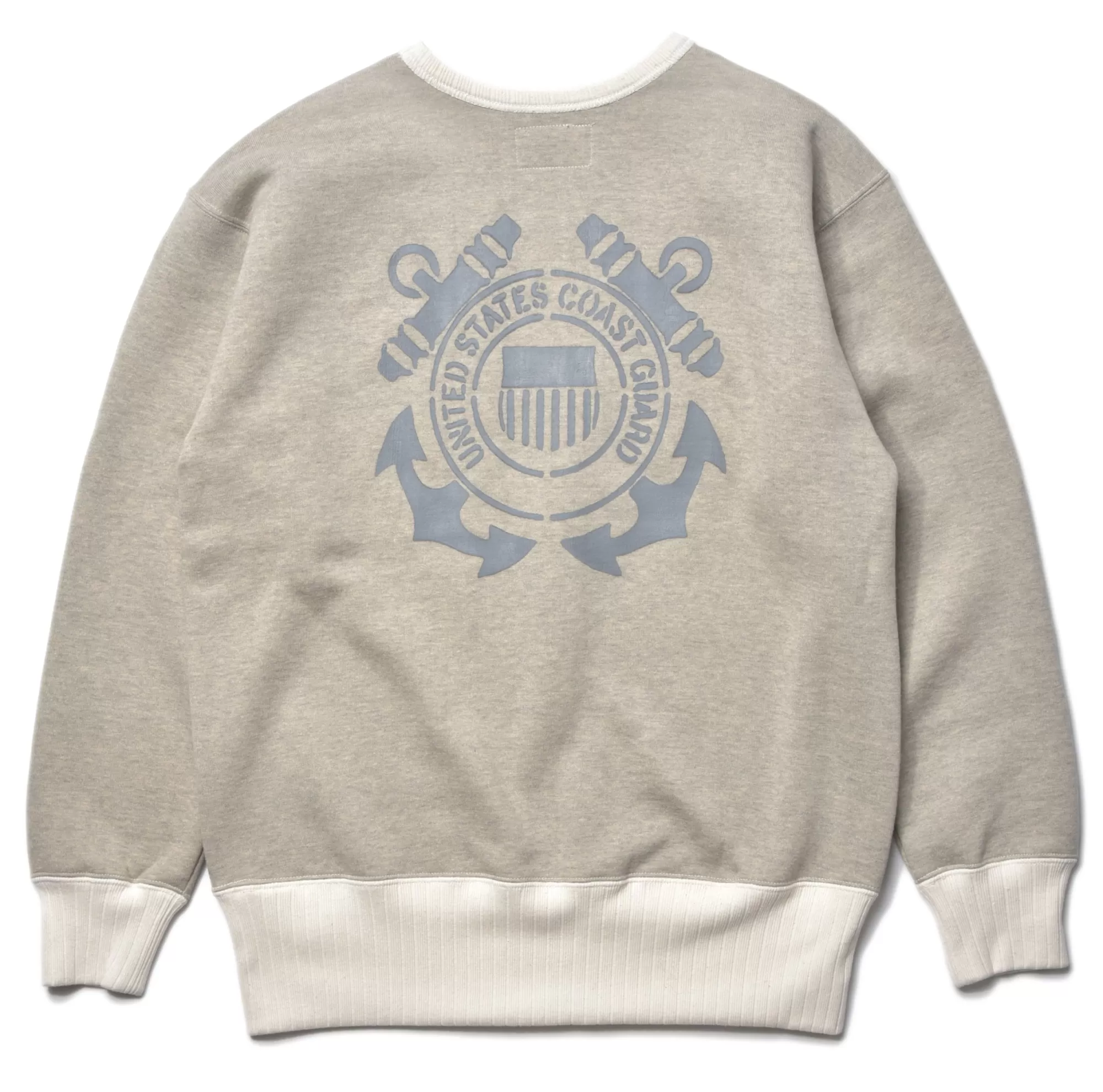 The Real McCoy's Sweatshirts^Military Print Sweatshirt/Hmc Tanker Oatmeal