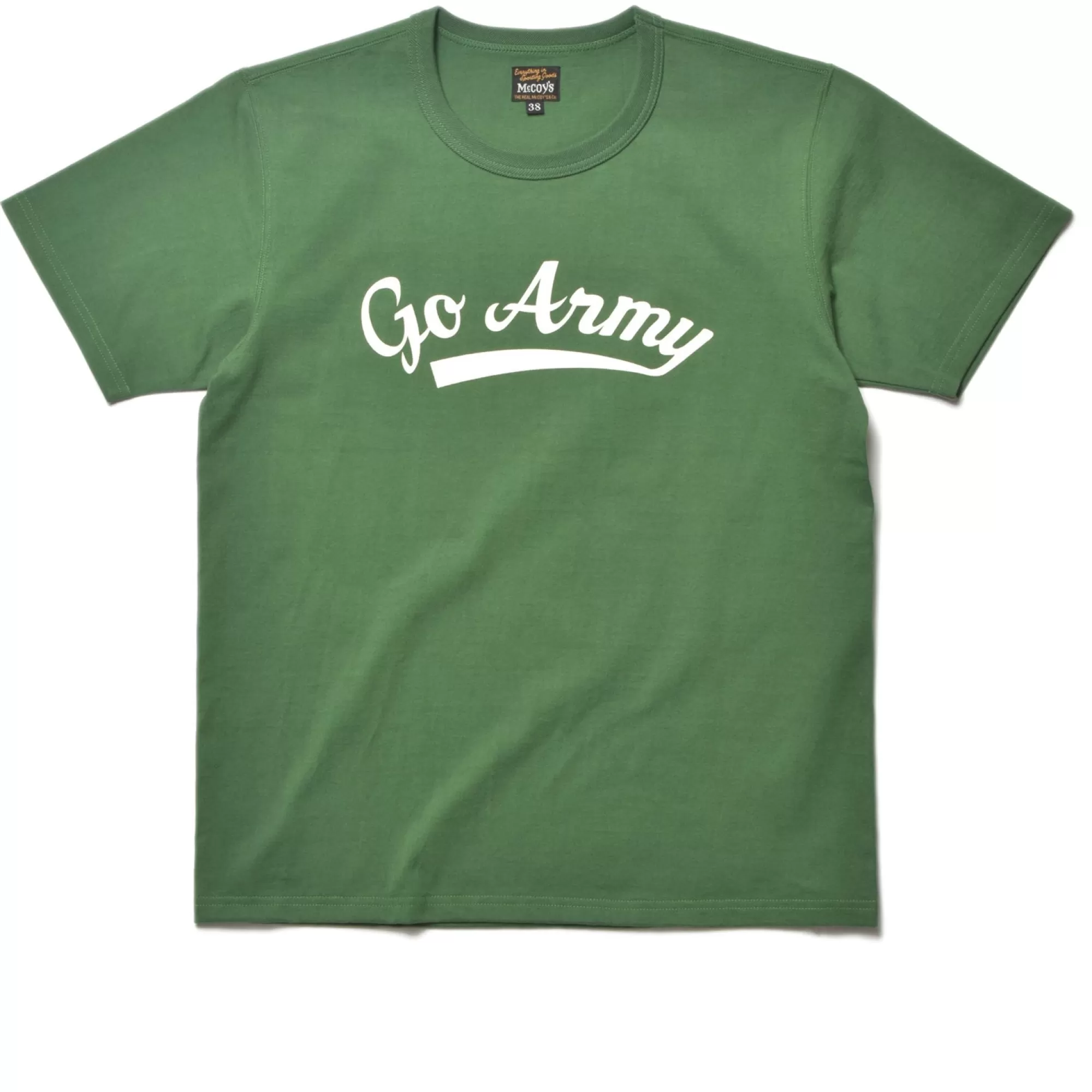 The Real McCoy's Print T-Shirts^Military Tee/Go Army 165 Shamrock