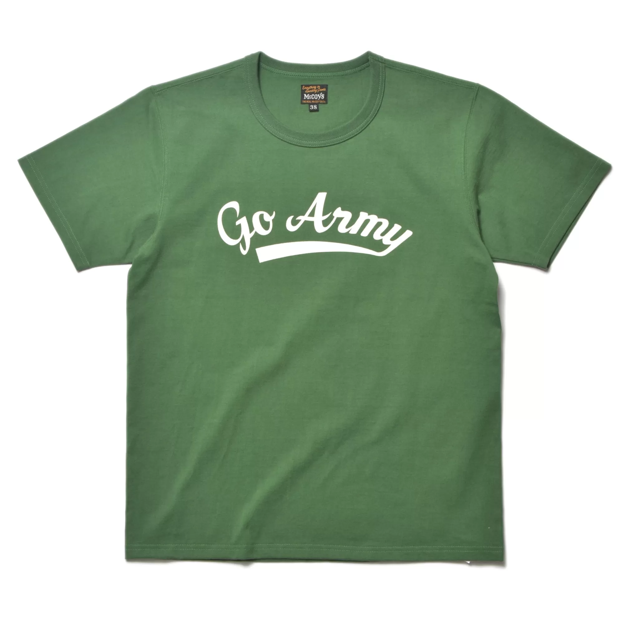 The Real McCoy's Print T-Shirts^Military Tee/Go Army 165 Shamrock