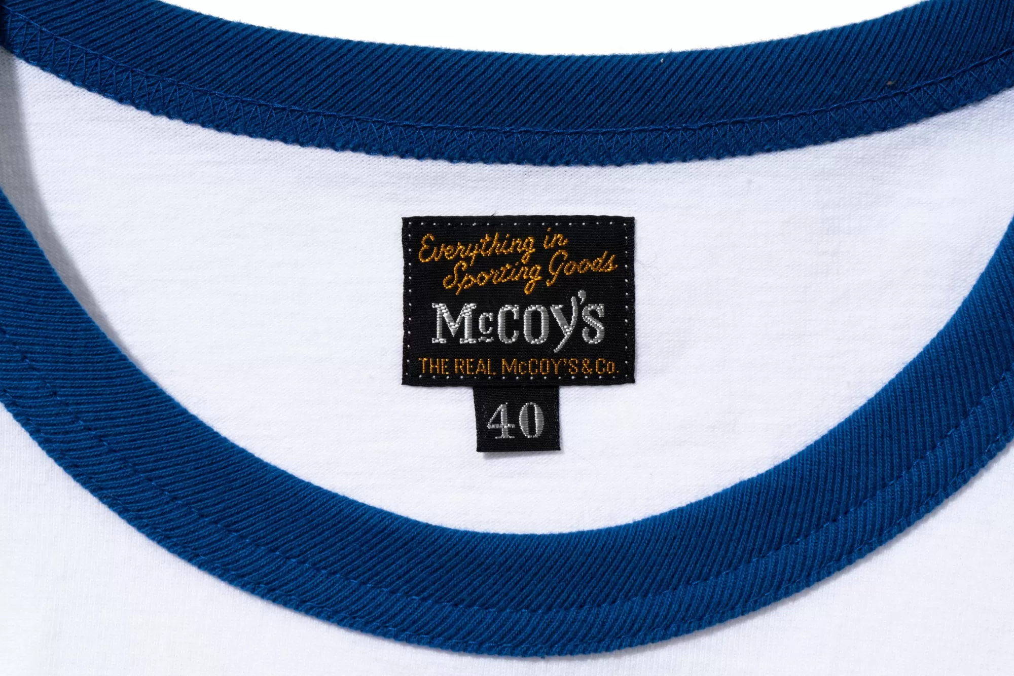 The Real McCoy's Print T-Shirts^Military Tee/Keesler A.F.B. White/Blue