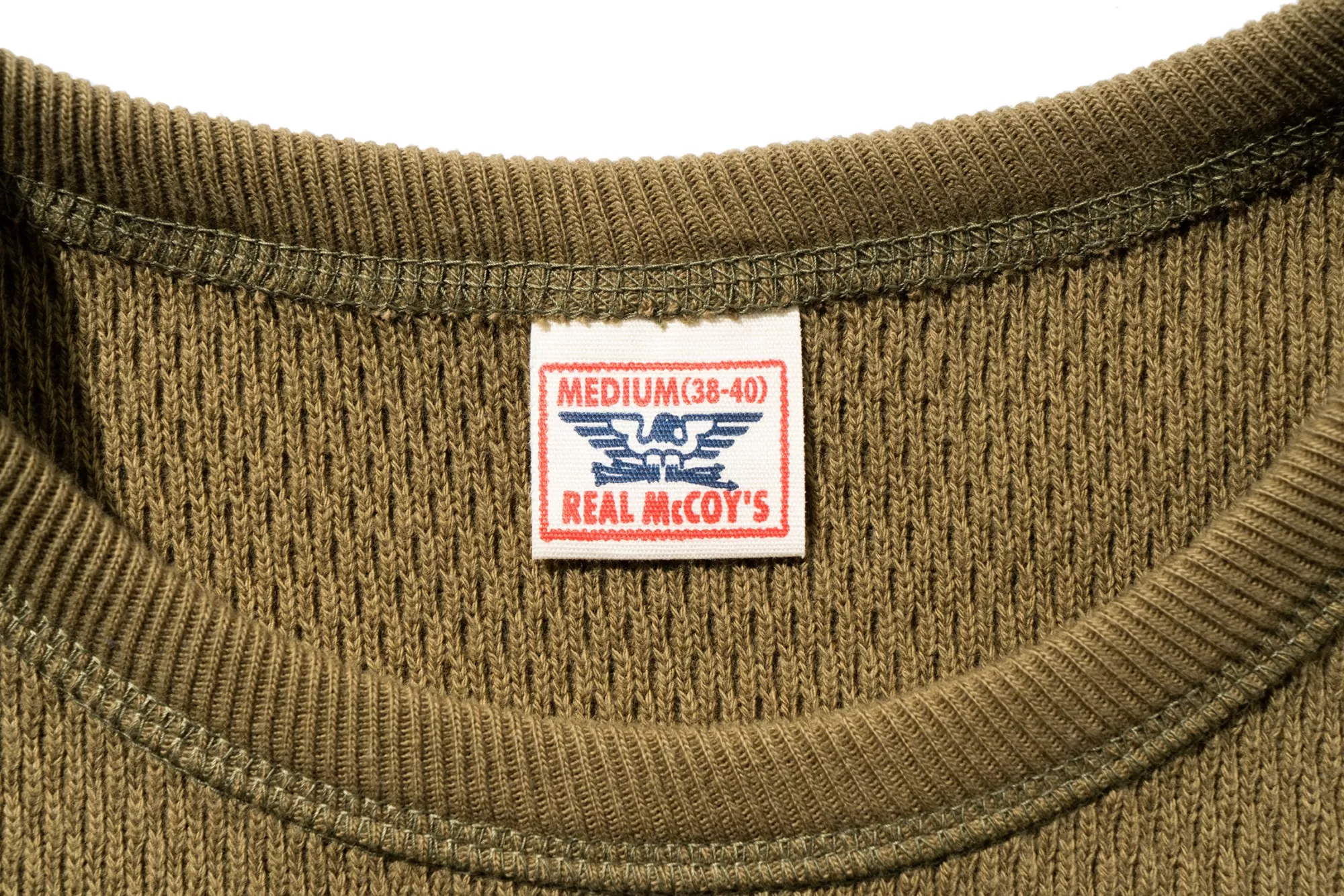 The Real McCoy's Thermal Shirts^Military Thermal Shirt Olive