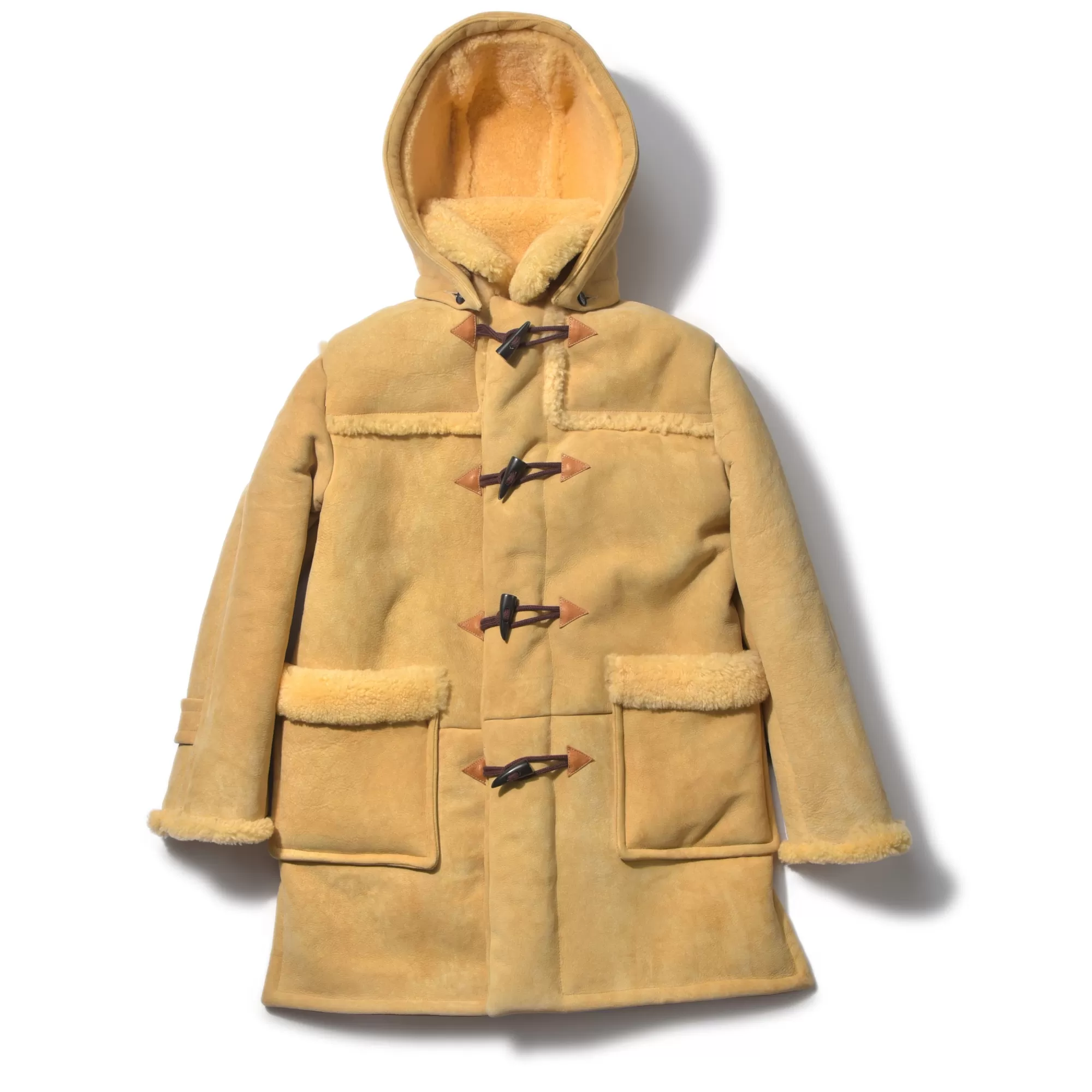 The Real McCoy's Recreation^Mouton Duffle Coat Beige