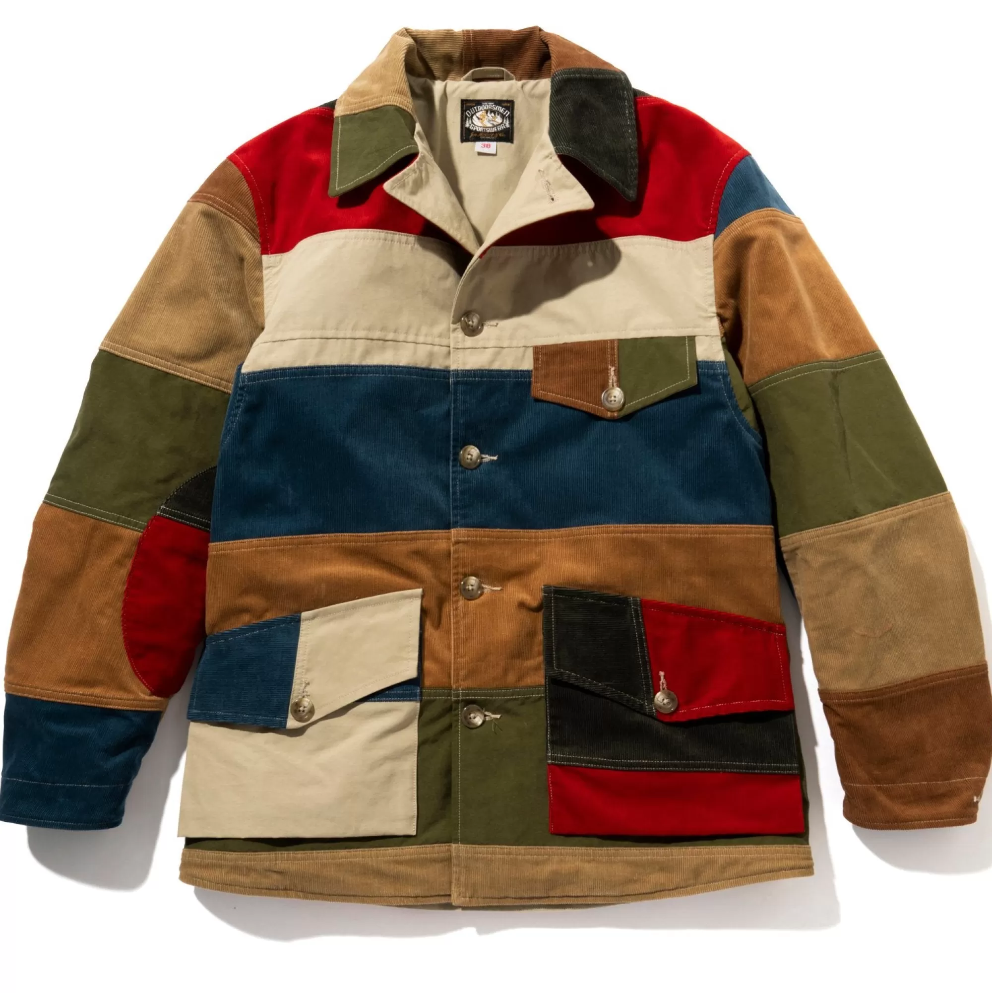 The Real McCoy's Recreation^Multicolor Corduroy Hunting Coat Tricolor