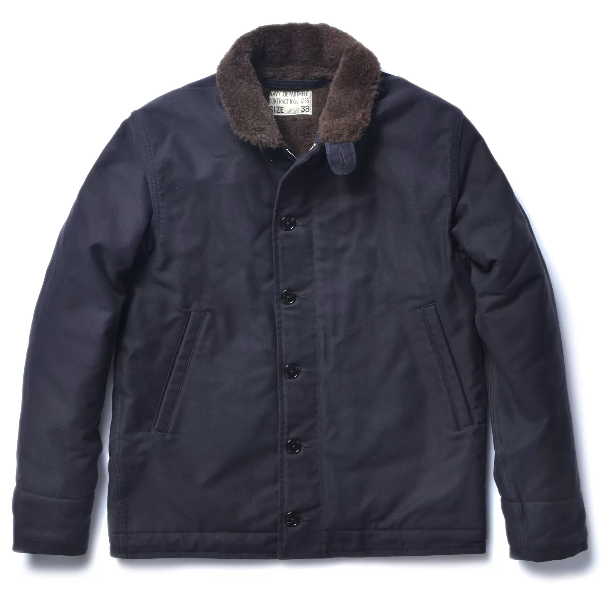 The Real McCoy's Military^N-1 Deck Jacket ( )/Stencil Navy