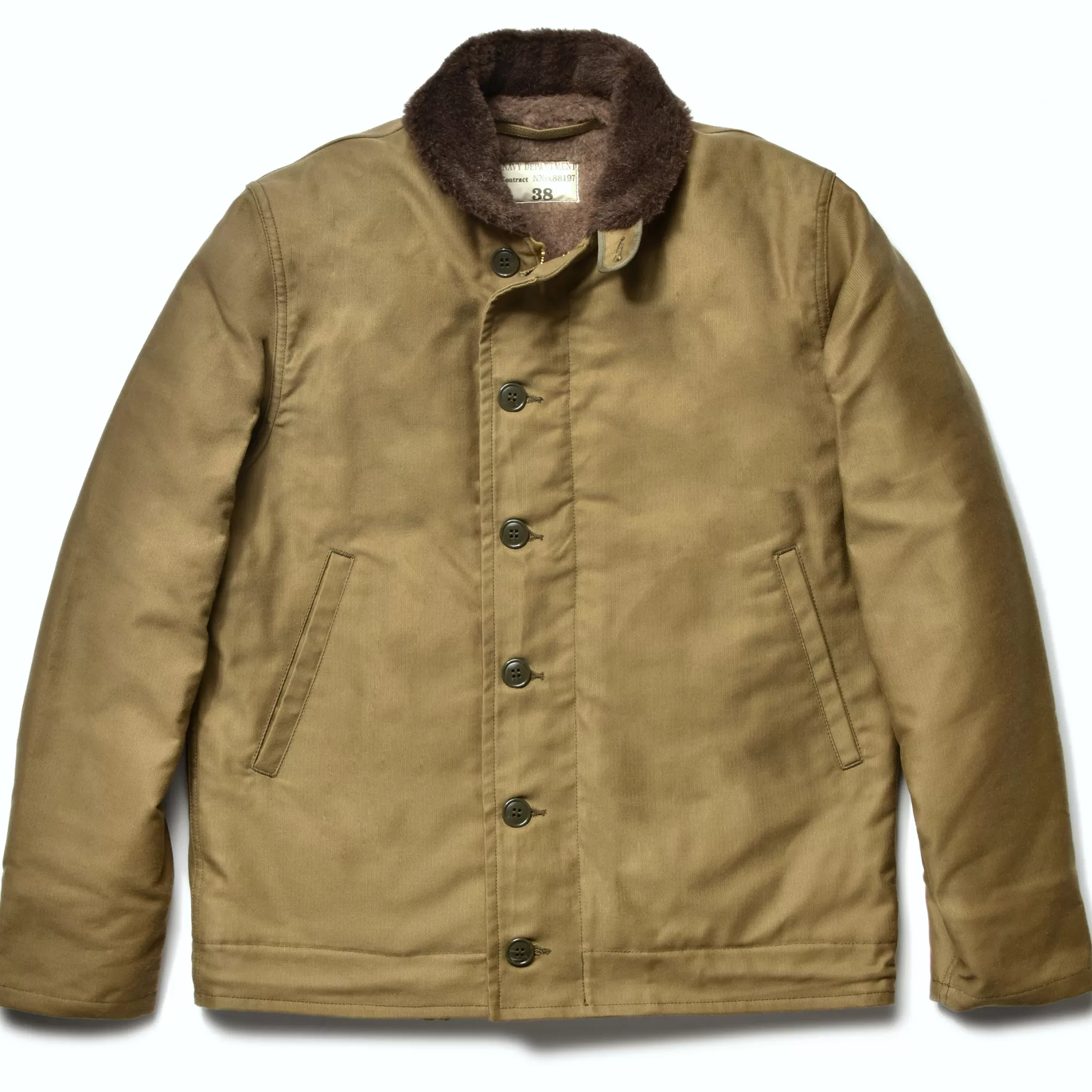 The Real McCoy's Military^N-1 Deck Jacket (Khaki) Fw22 040 KHAKI