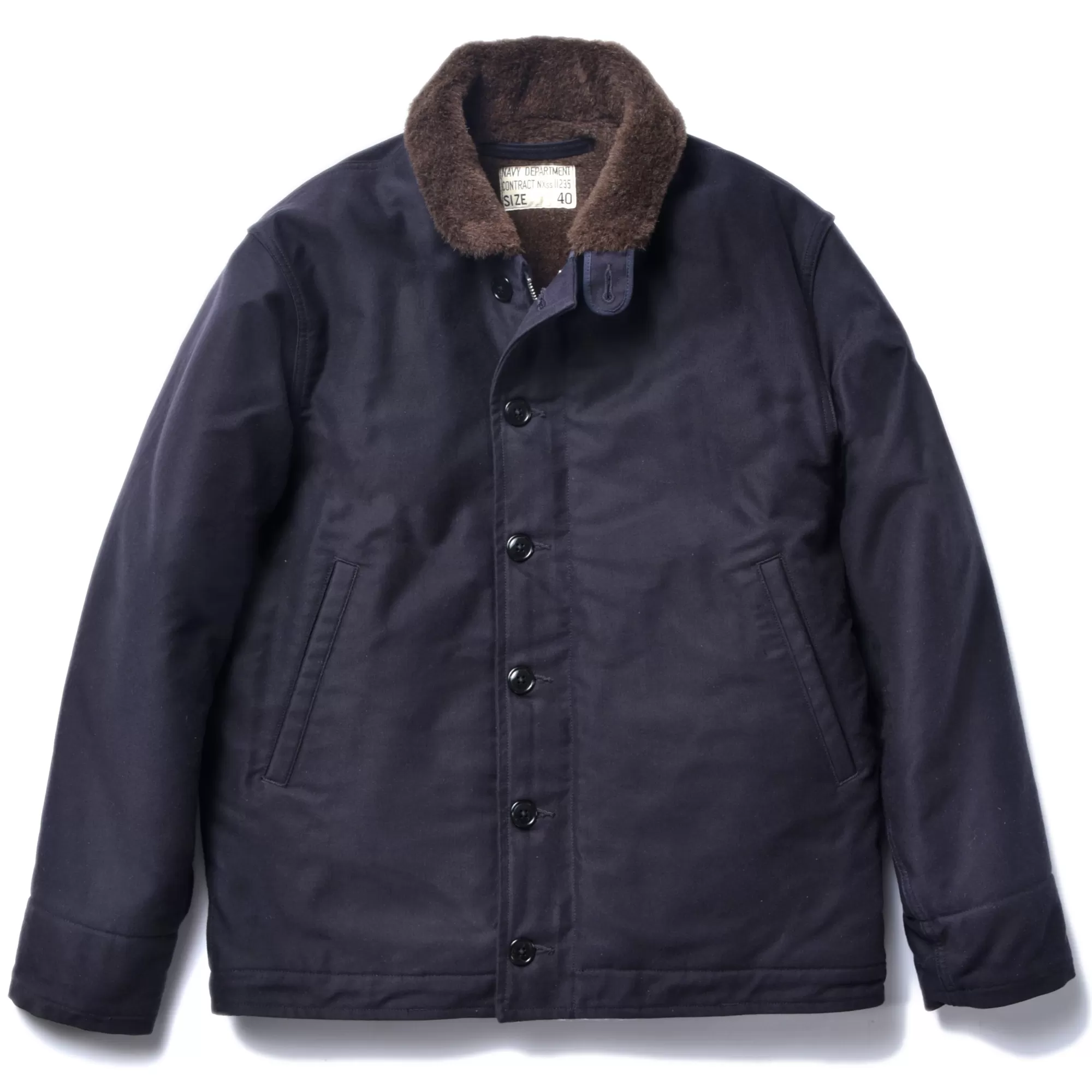 The Real McCoy's Military^N-1 Deck Jacket (Navy) Fw21 140 Navy