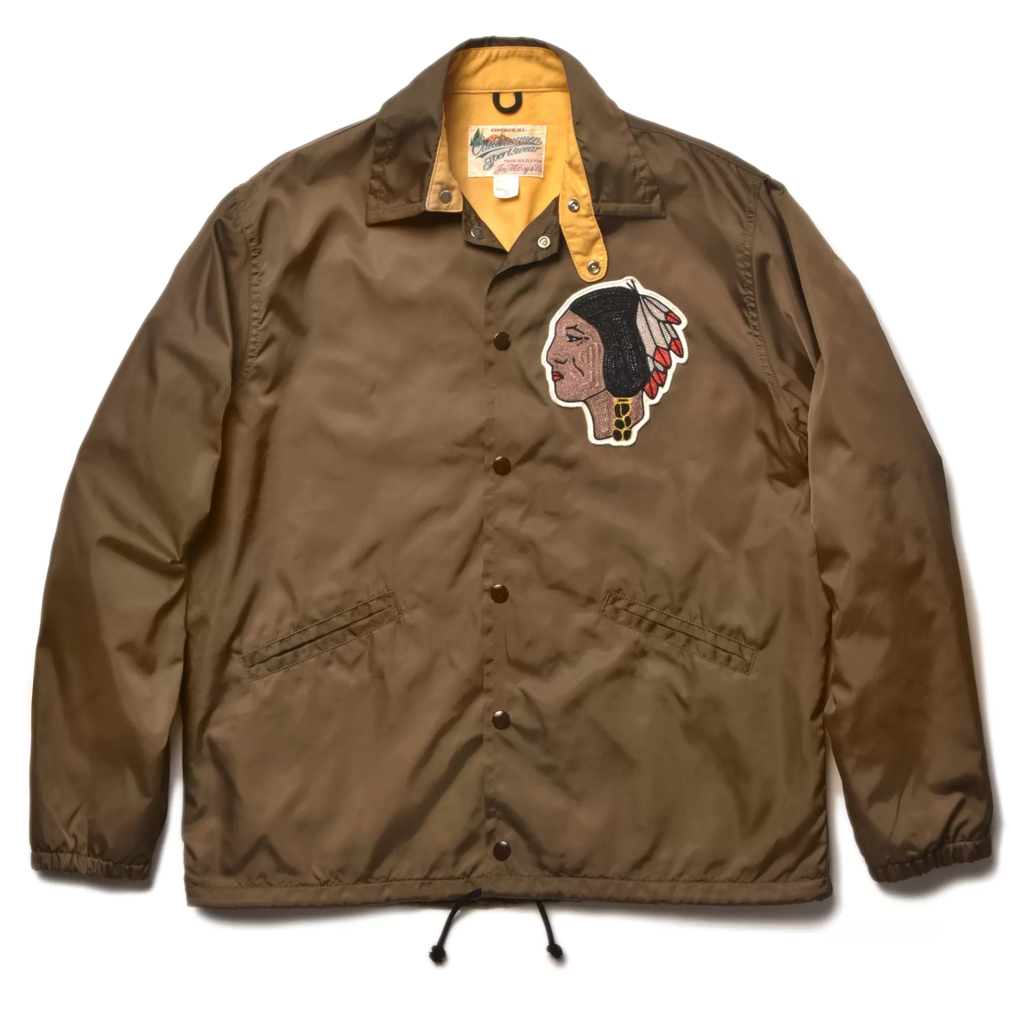 The Real McCoy's Recreation^Nylon Coach Jacket/Indian 050 Brown