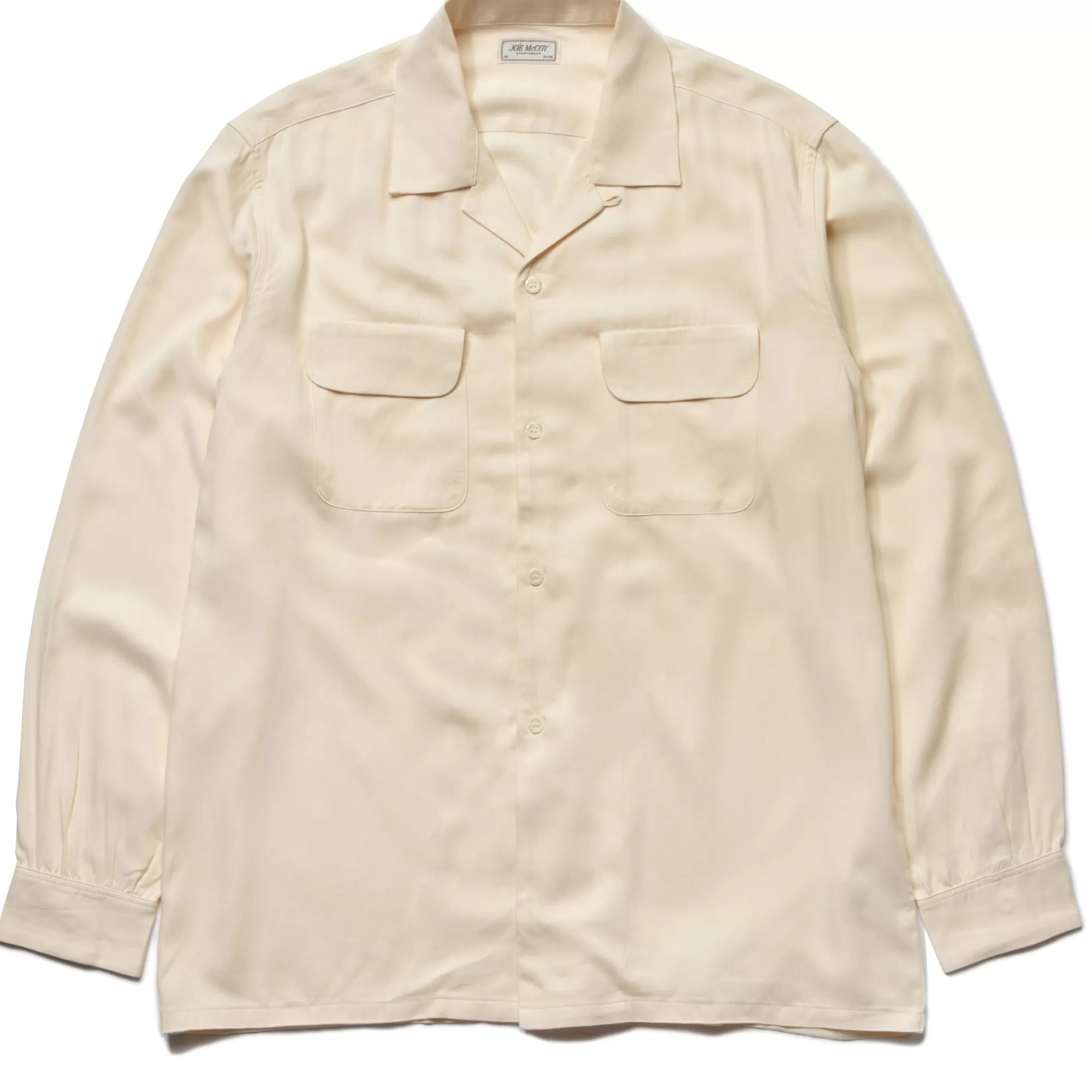 The Real McCoy's Shirts^Open Collar Rayon Shirt (Ss22) 012 ECRU