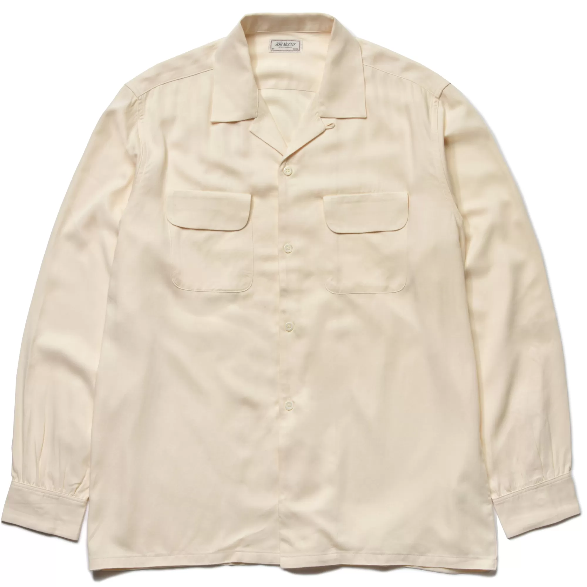 The Real McCoy's Shirts^Open Collar Rayon Shirt (Ss22) 012 ECRU