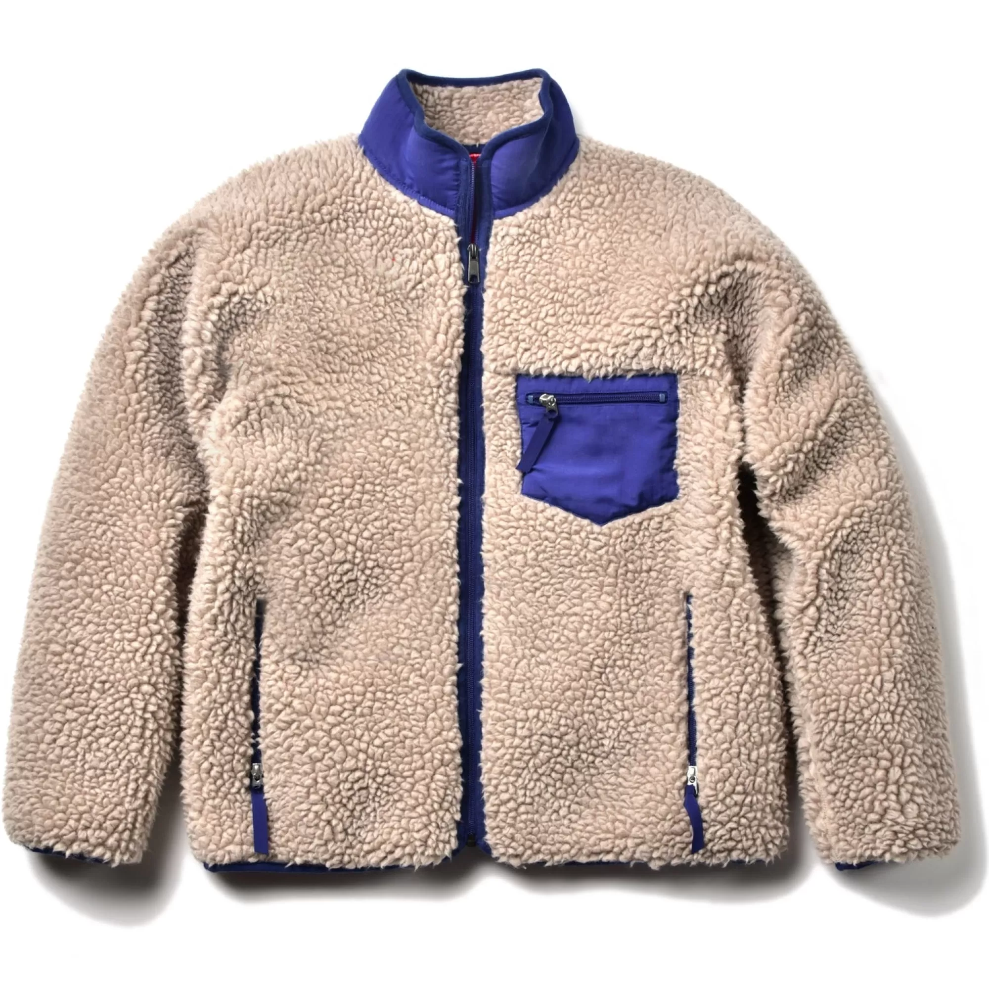 The Real McCoy's Recreation^Outdoor Wool Pile Jacket Ecru