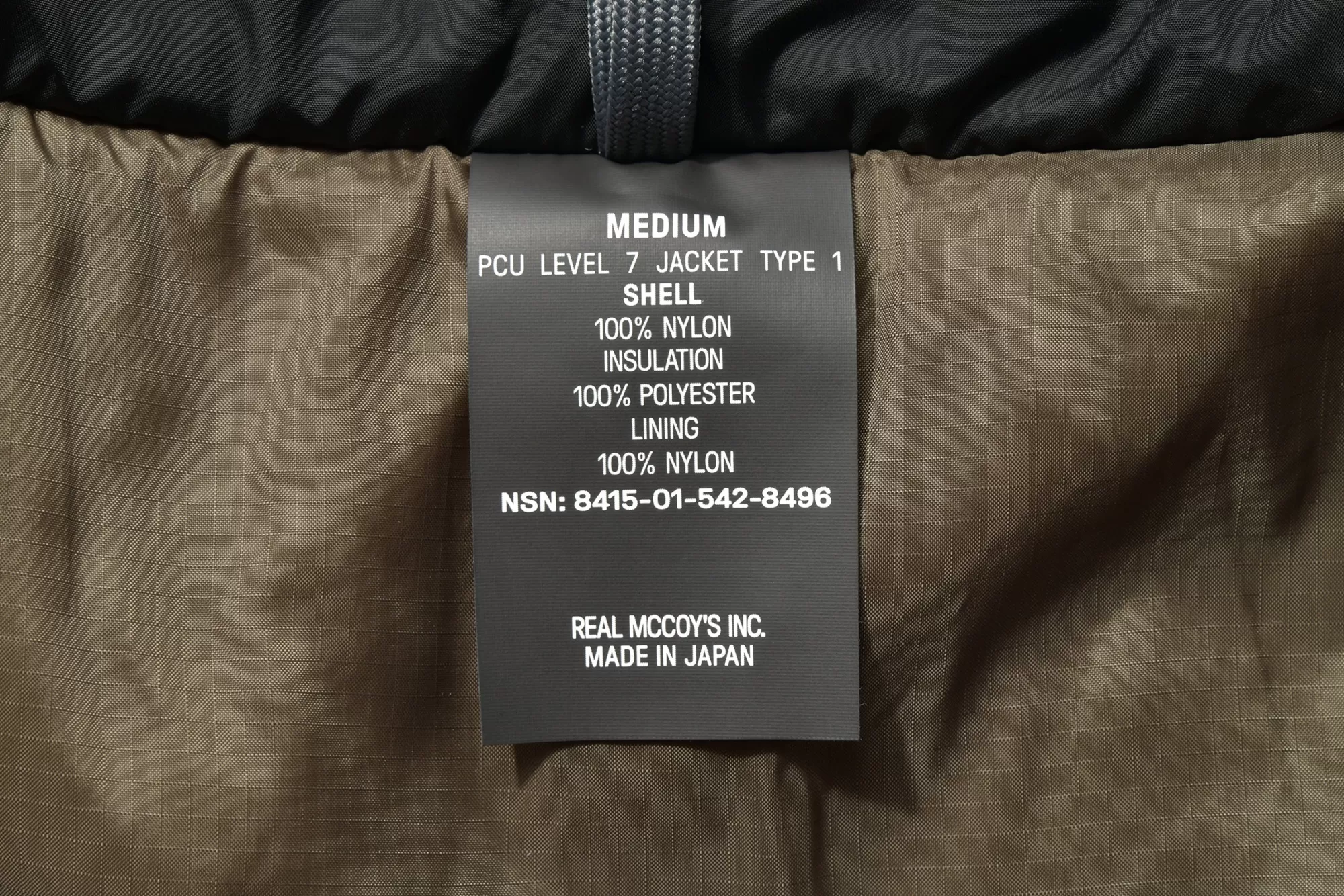 The Real McCoy's Recreation^Pcu Level 7 Type 1 030 BLACK