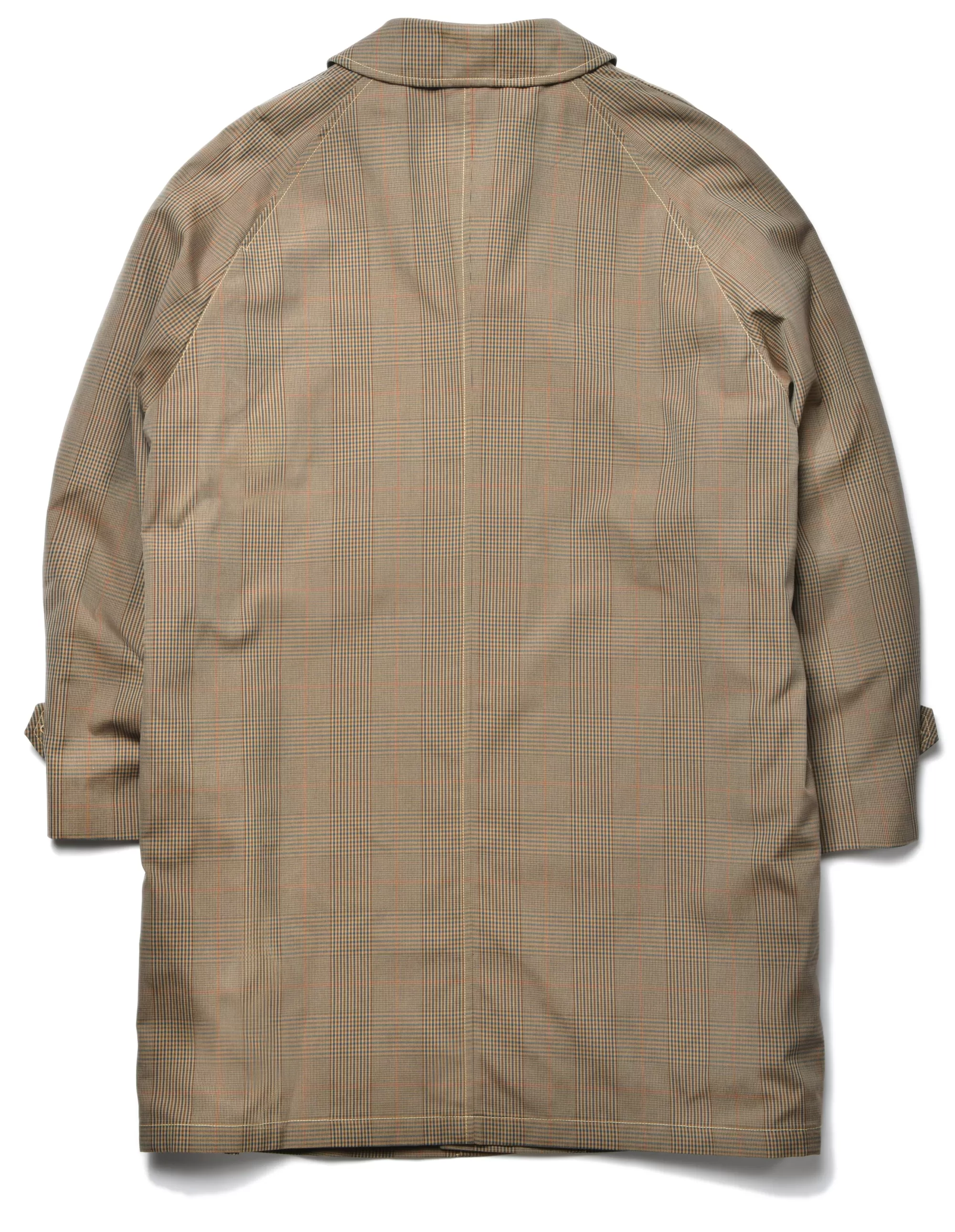 The Real McCoy's Recreation^Plaid-Check Rain Weather Coat Brown