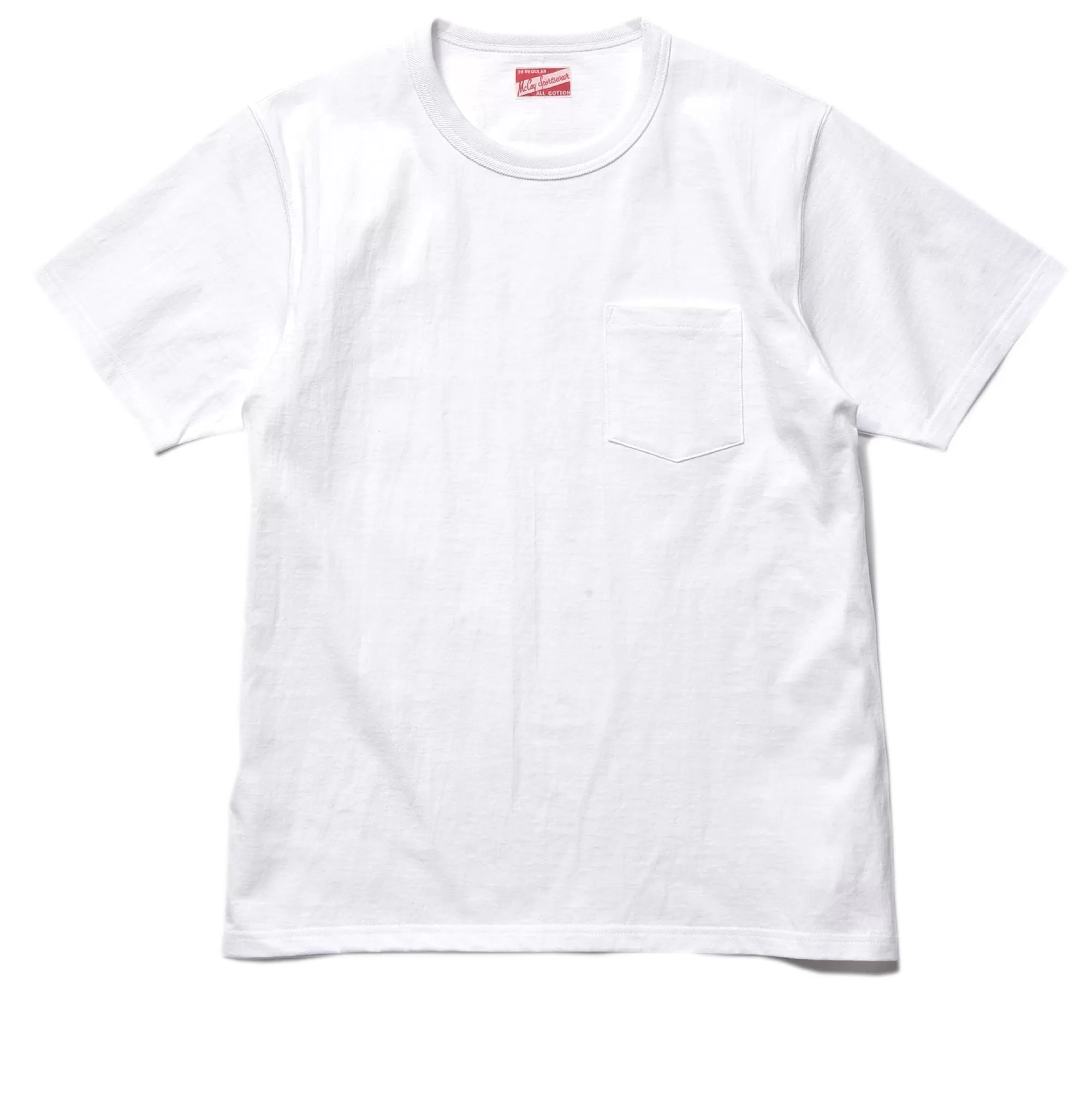 The Real McCoy's T-Shirts^Pocket Tee 10 White