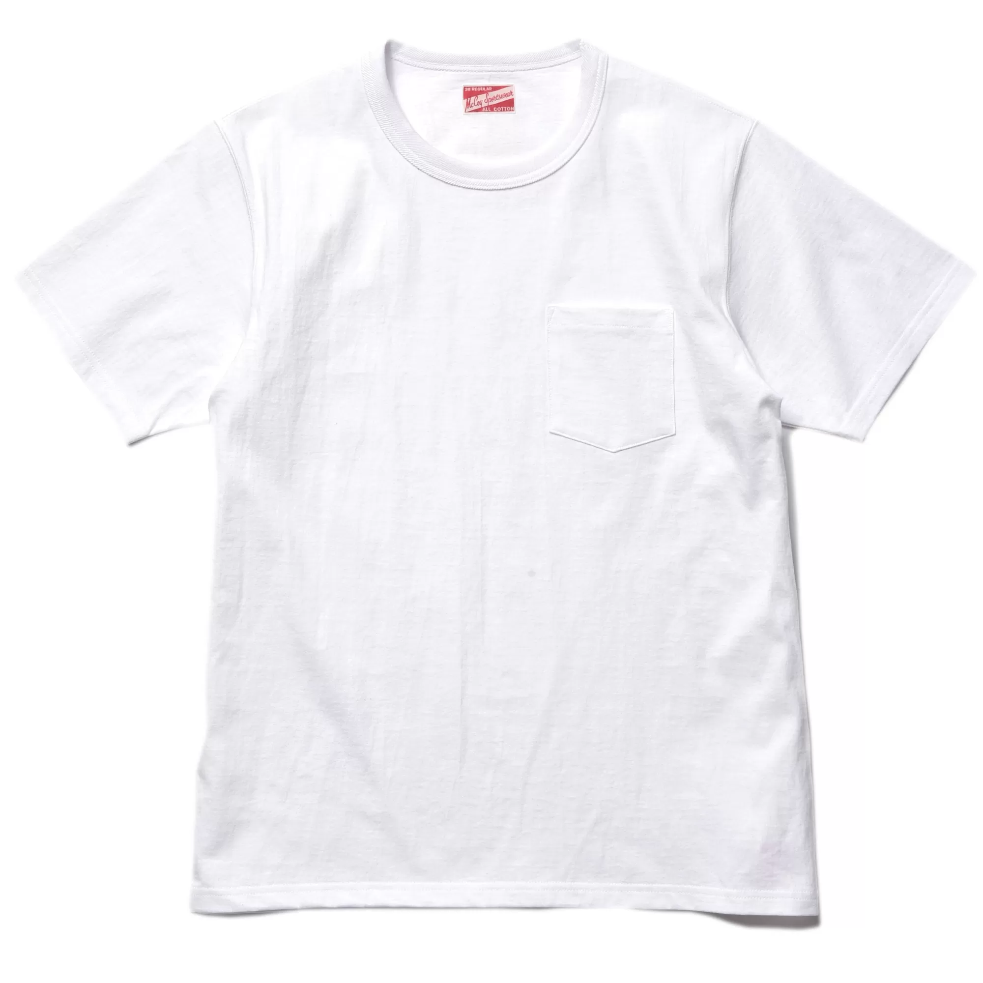 The Real McCoy's T-Shirts^Pocket Tee 10 White