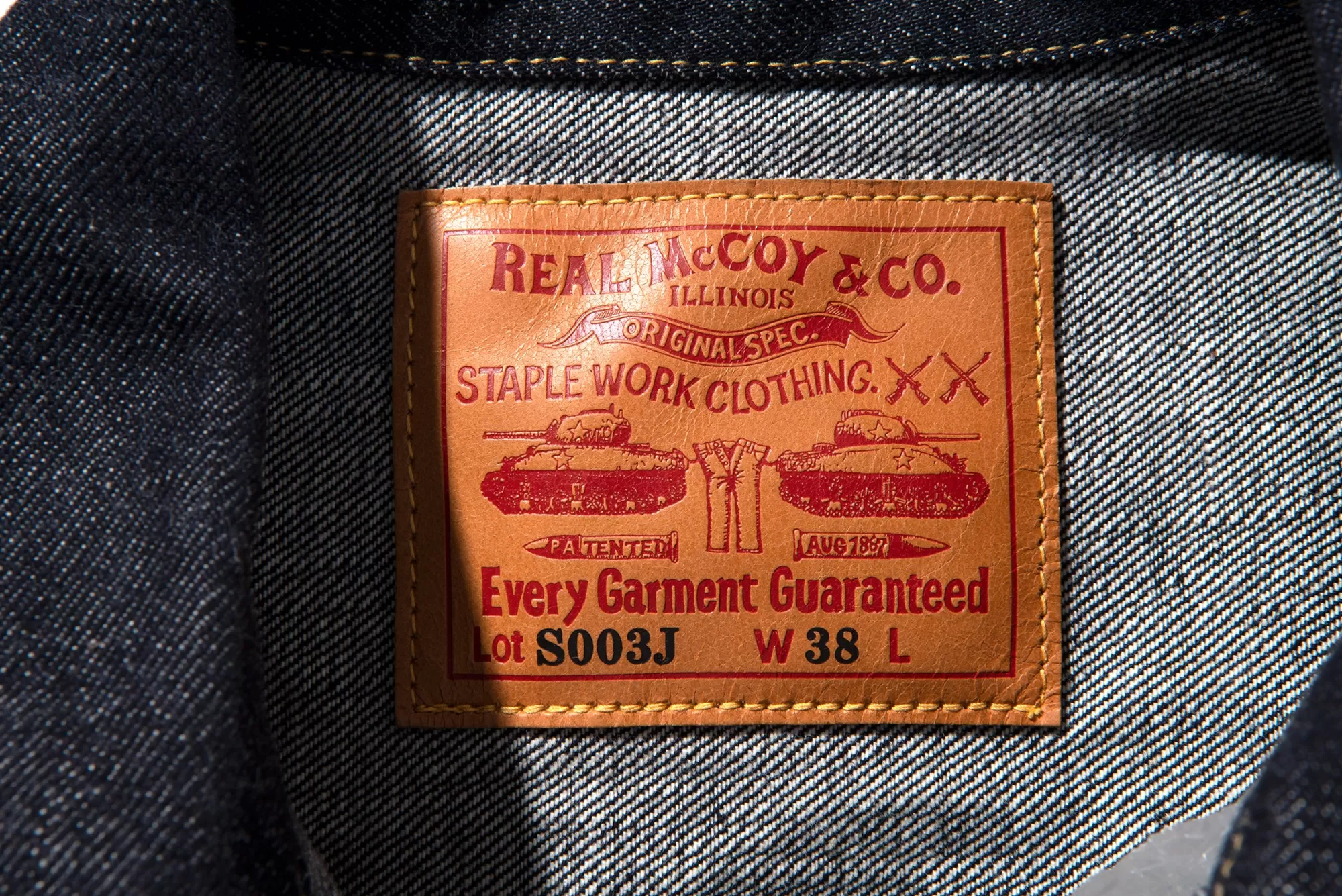 The Real McCoy's Denim^Real Mccoy'S Lot.S003J 141 Indigo