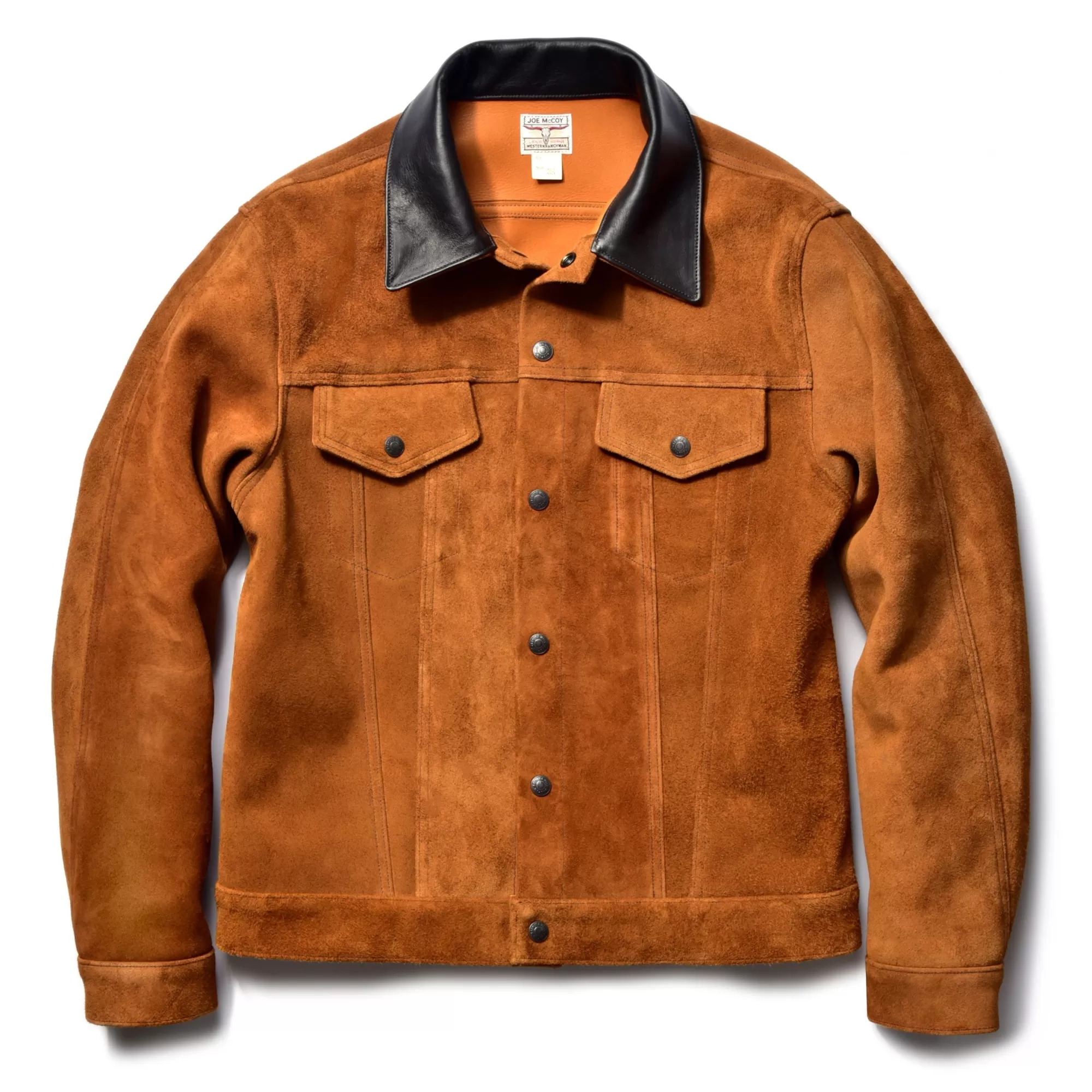 The Real McCoy's Recreation^Rough Out Leather Western Jacket 053 Raw Sienna