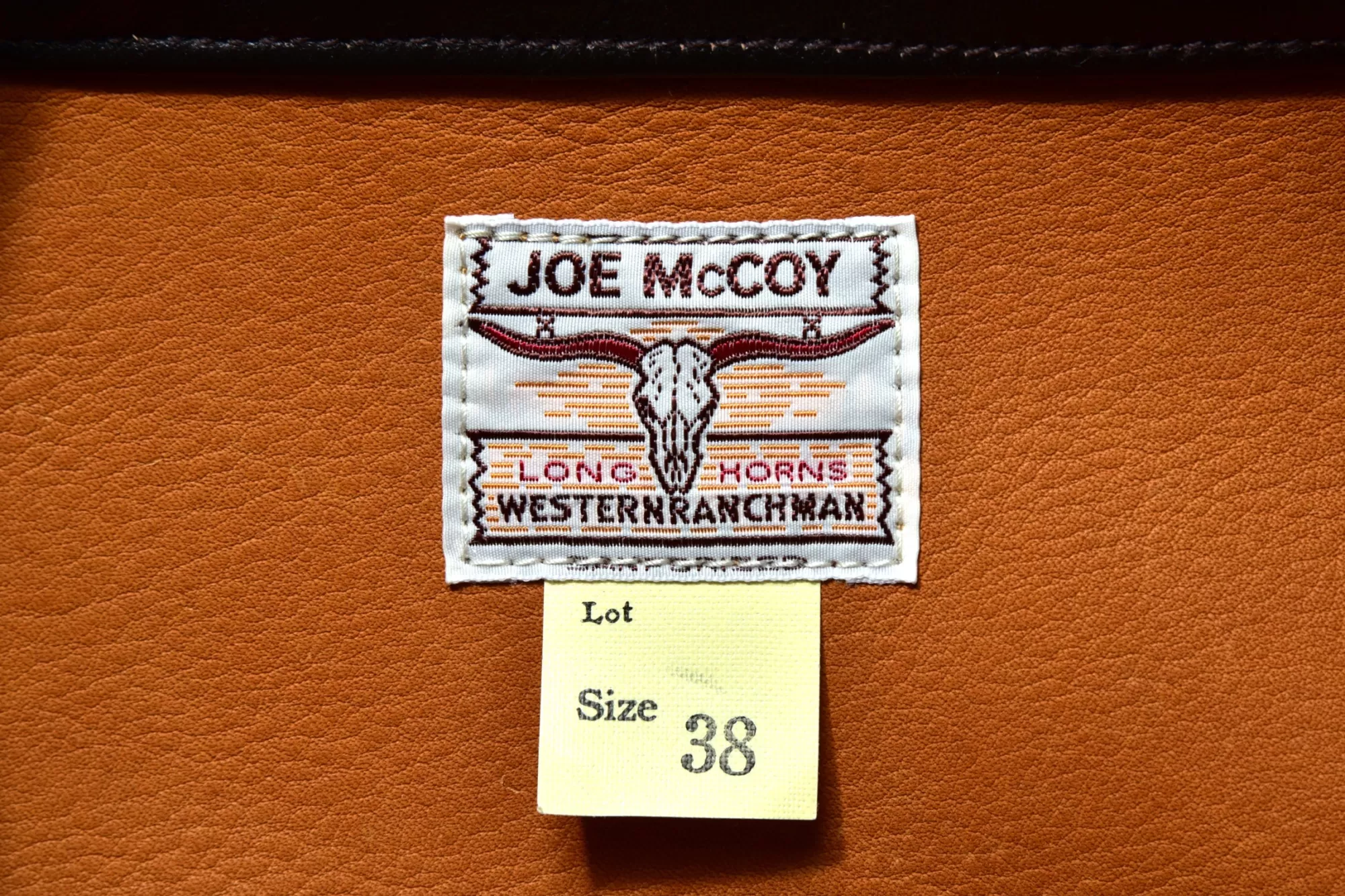 The Real McCoy's Recreation^Rough Out Leather Western Jacket 053 Raw Sienna