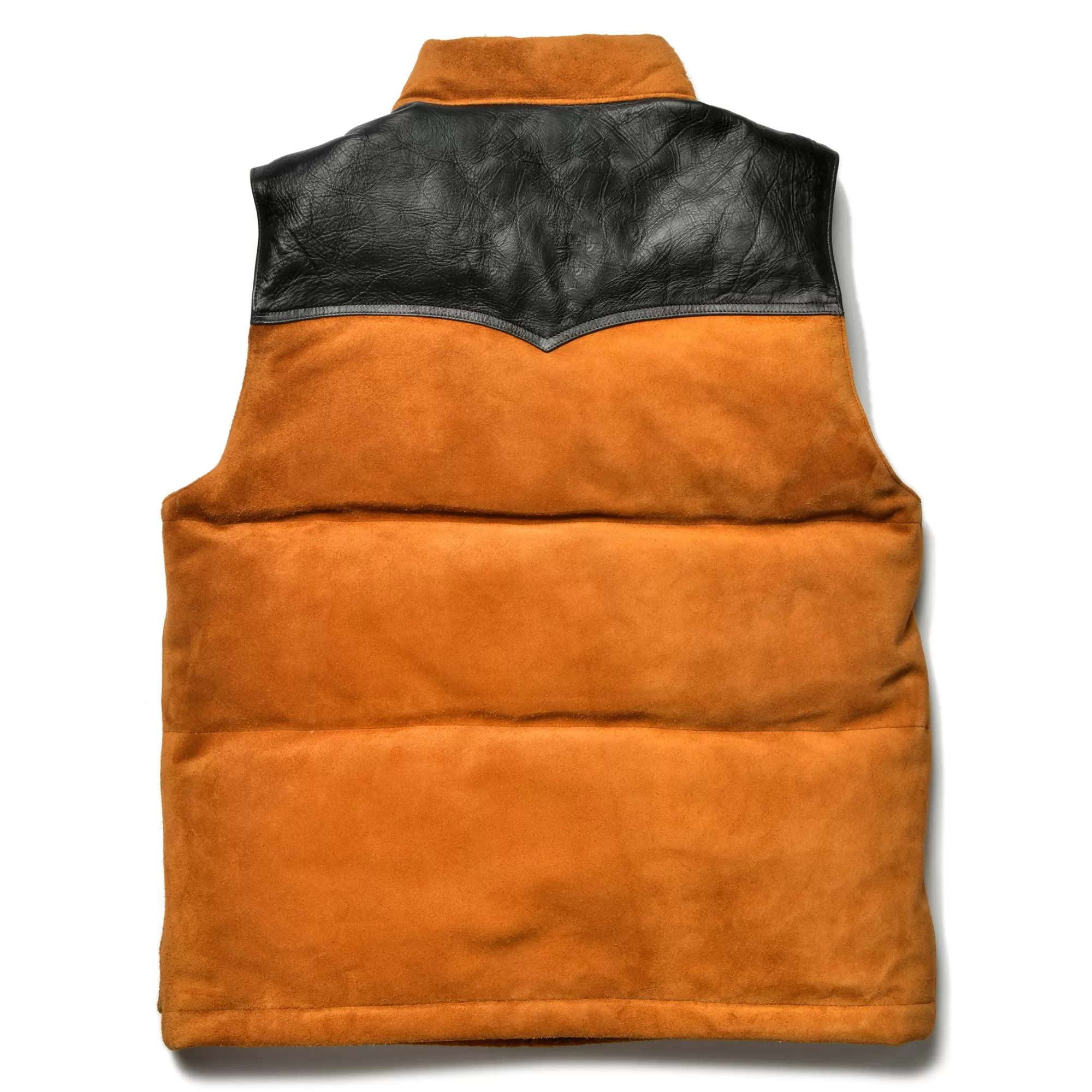 The Real McCoy's Recreation^Roughout Down Vest 053 RAW SIENNA