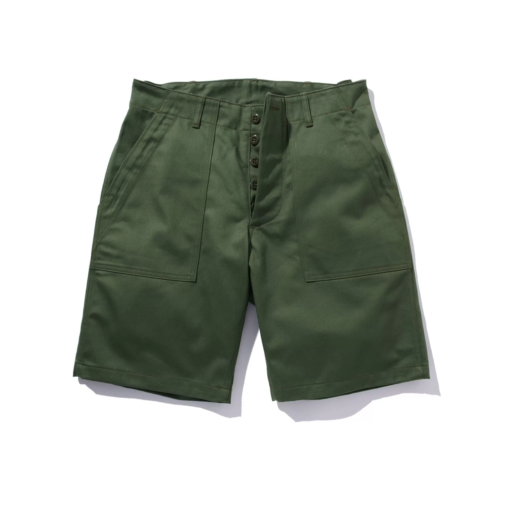 The Real McCoy's Shorts^Sateen Utility Shorts Olive