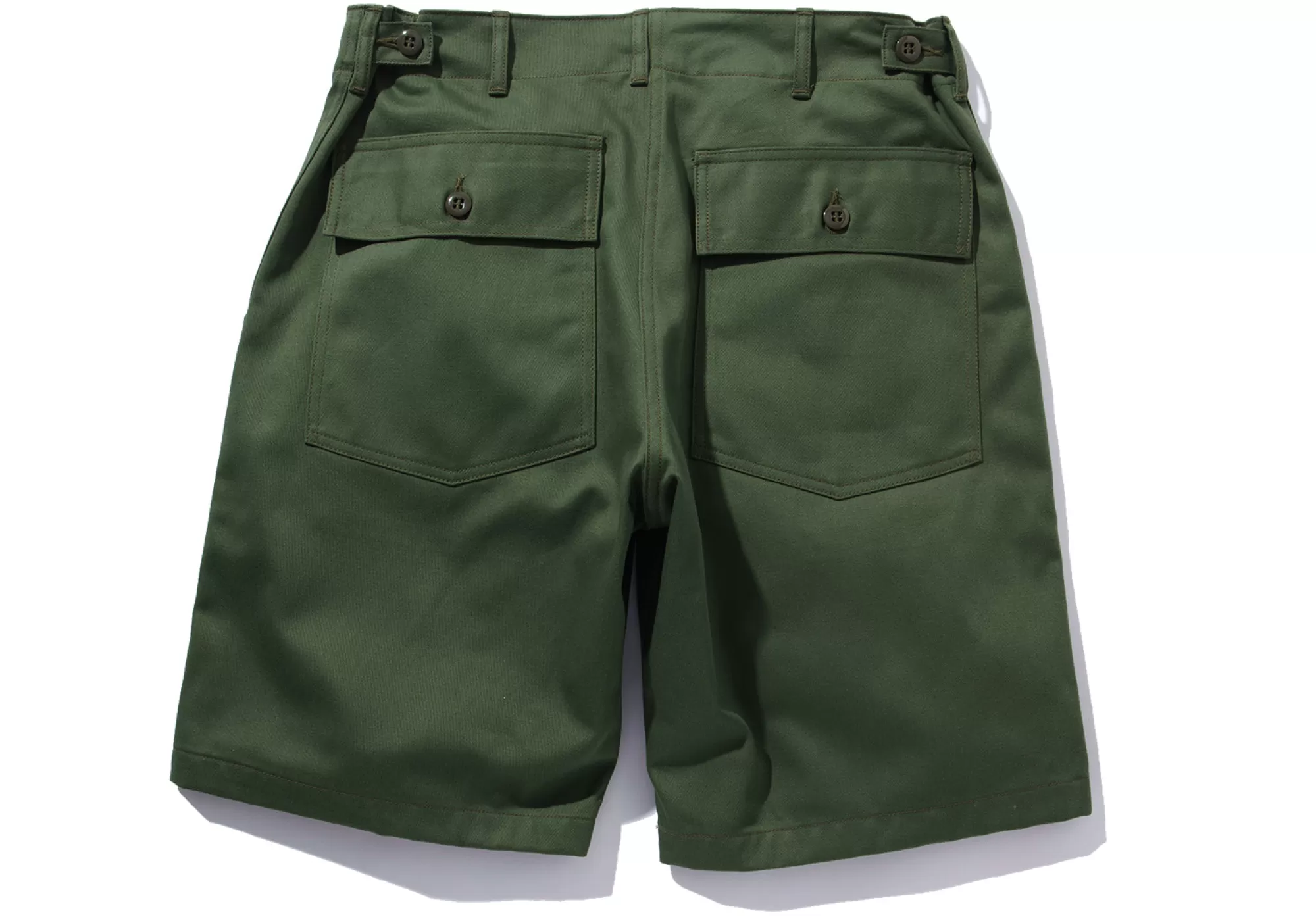 The Real McCoy's Shorts^Sateen Utility Shorts Olive