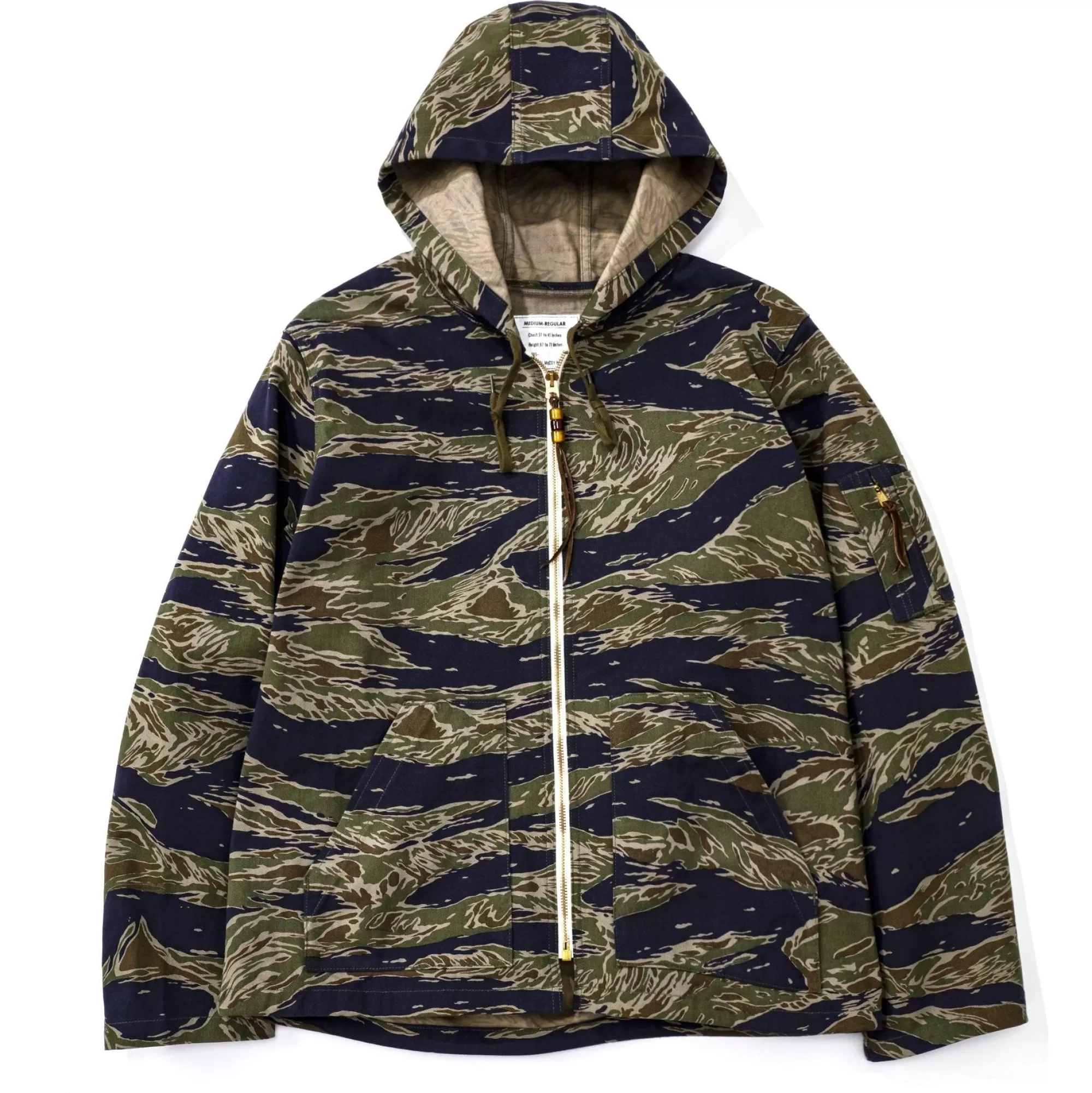 The Real McCoy's Military^Tiger Camouflage Parka/Tadpole Green