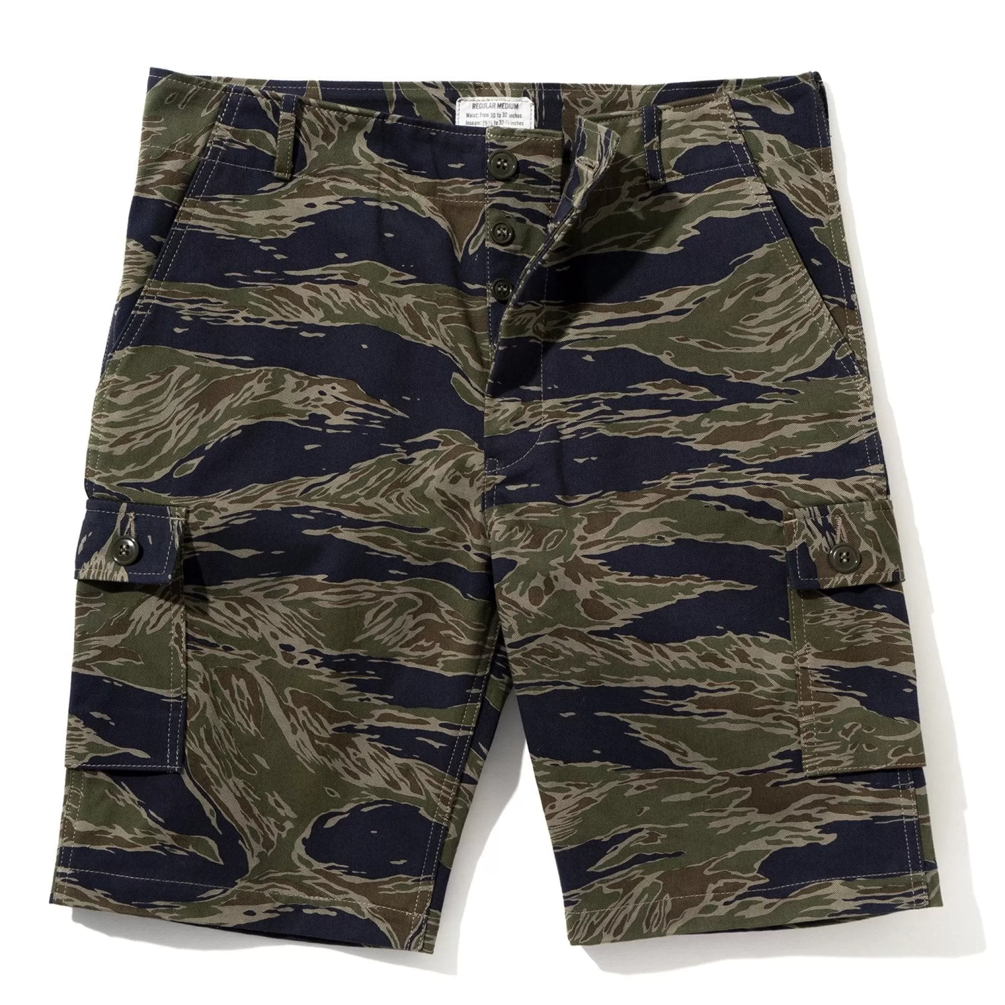 The Real McCoy's Shorts^Tiger Camouflage Shorts/Tadpole Green