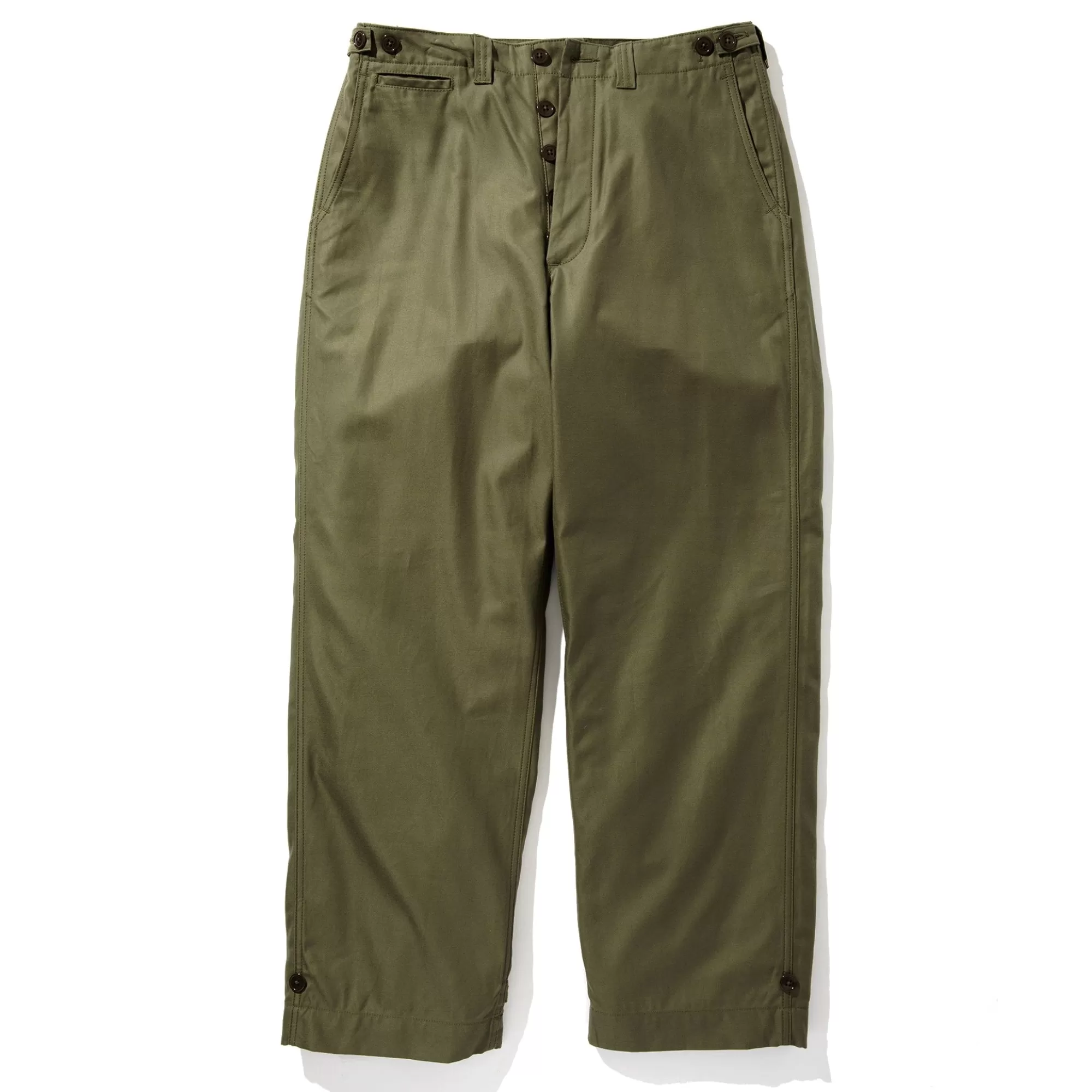 The Real McCoy's Pants^Trousers Field Cotton O.D. Olive