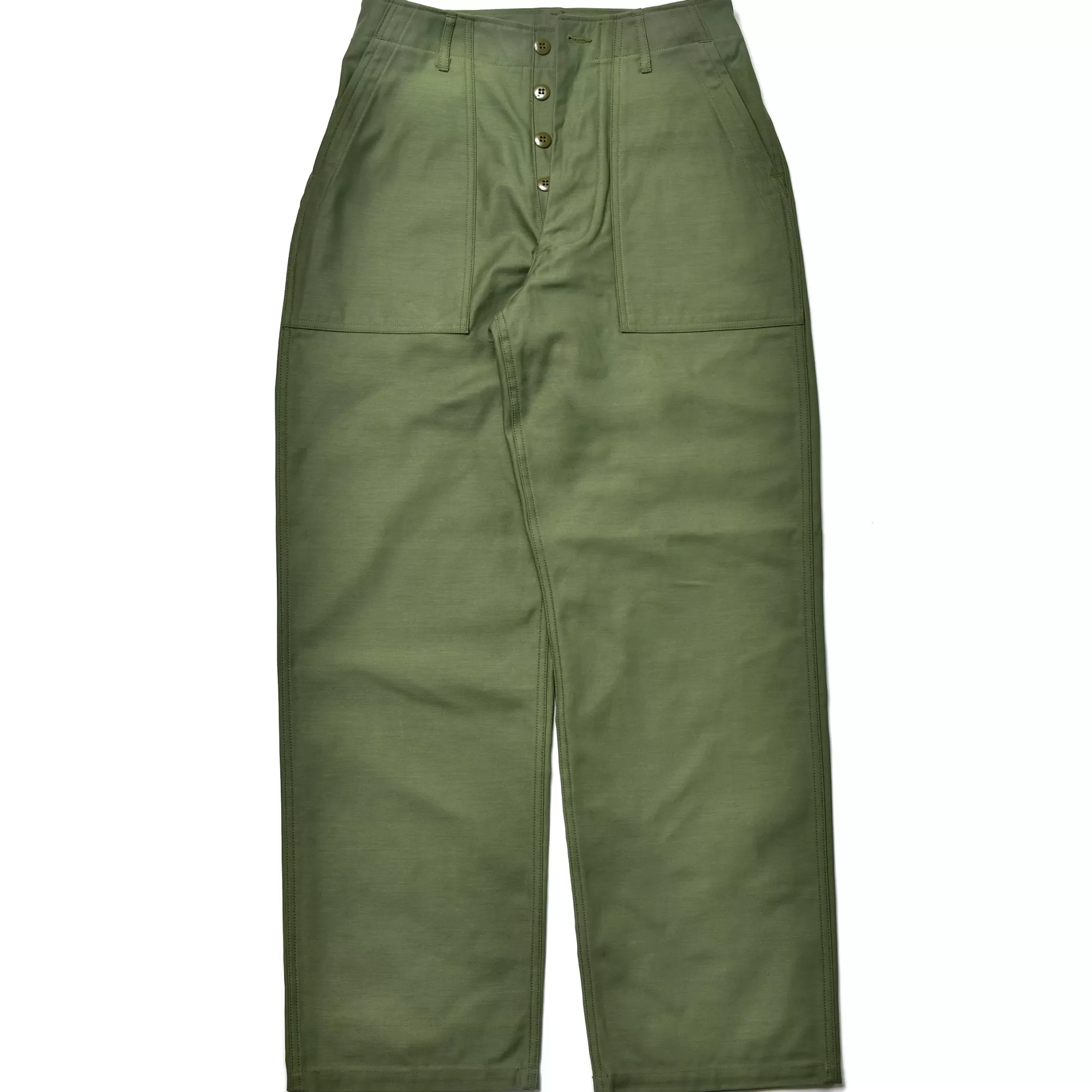 The Real McCoy's Pants^Trousers Men'S Cotton Sateen Og-107 150 Olive