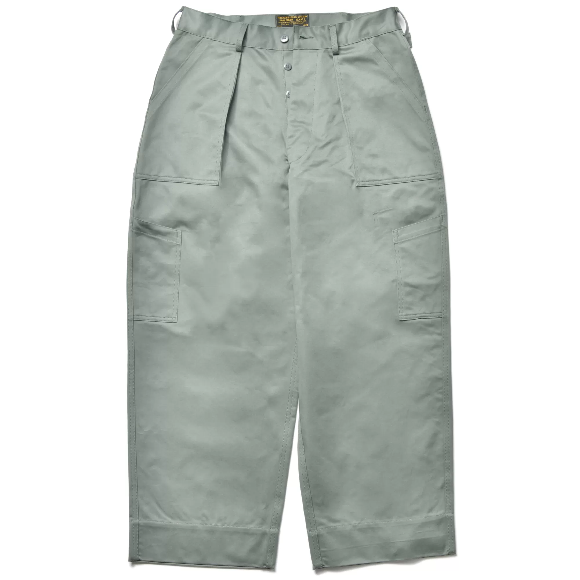 The Real McCoy's Pants^Trousers Utility Cotton/Usaf Sage Green 154 SAGE GREEN